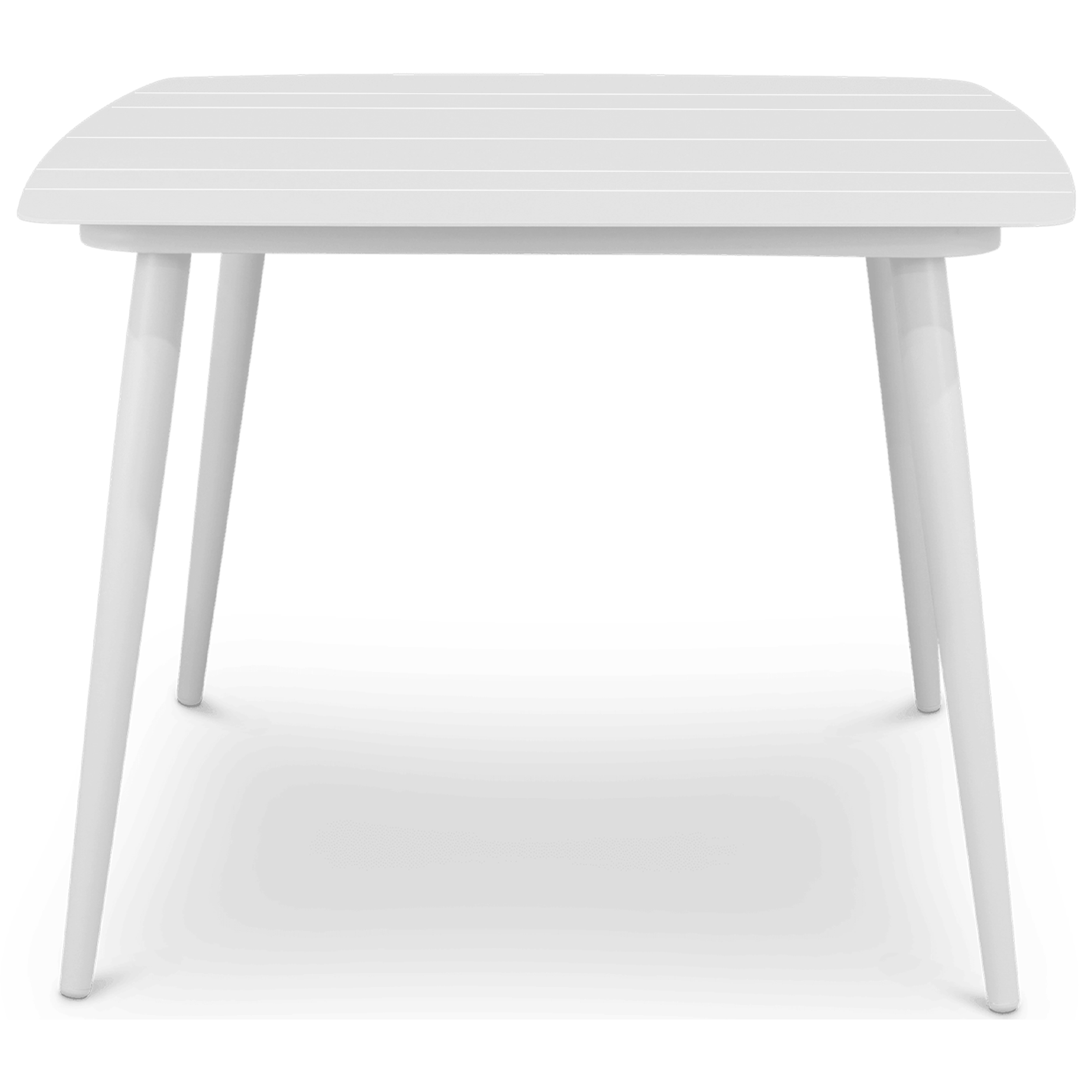 Amalfi Square Dining Table (100x100cm) in Arctic White Aluminium