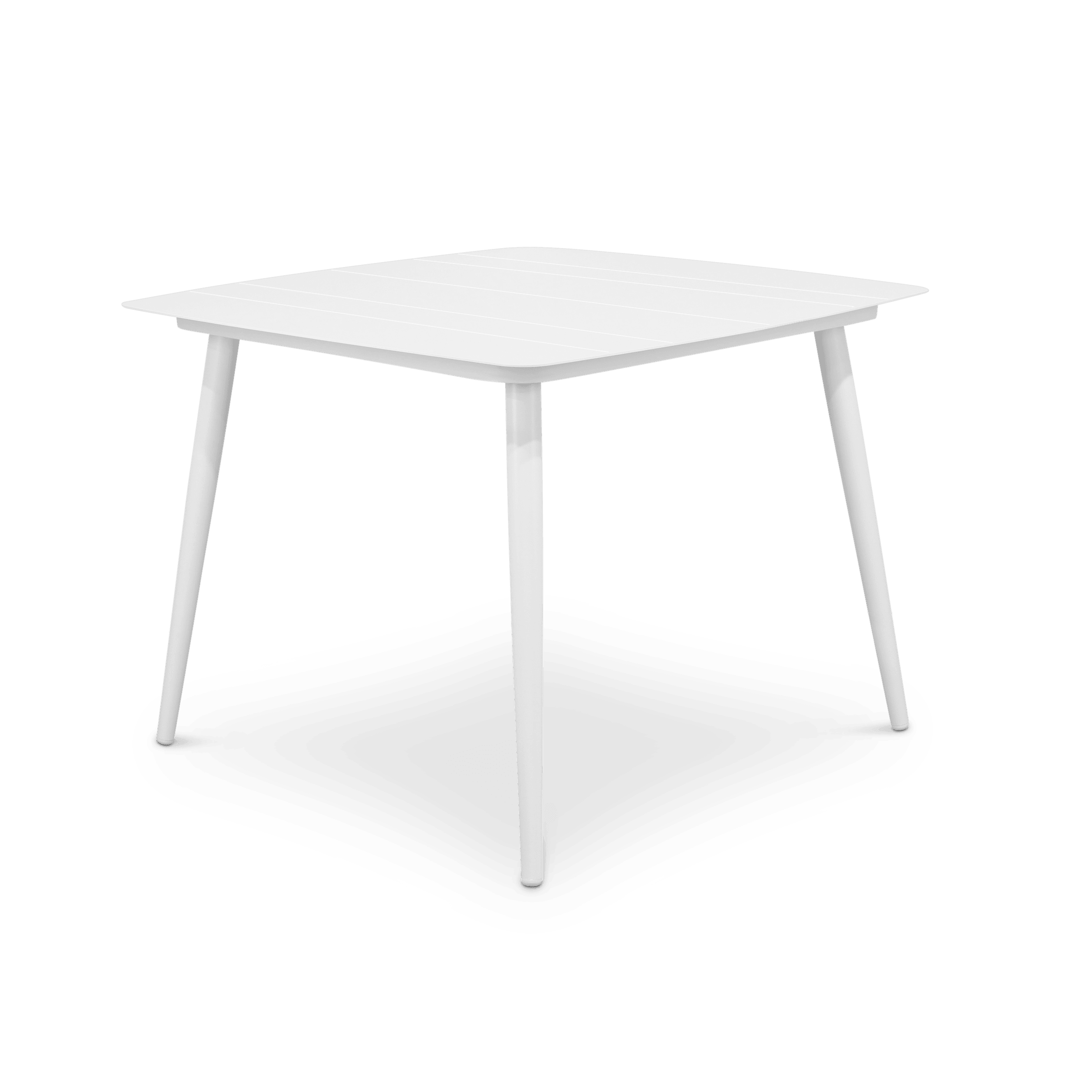 Amalfi Square Dining Table (100x100cm) in Arctic White Aluminium