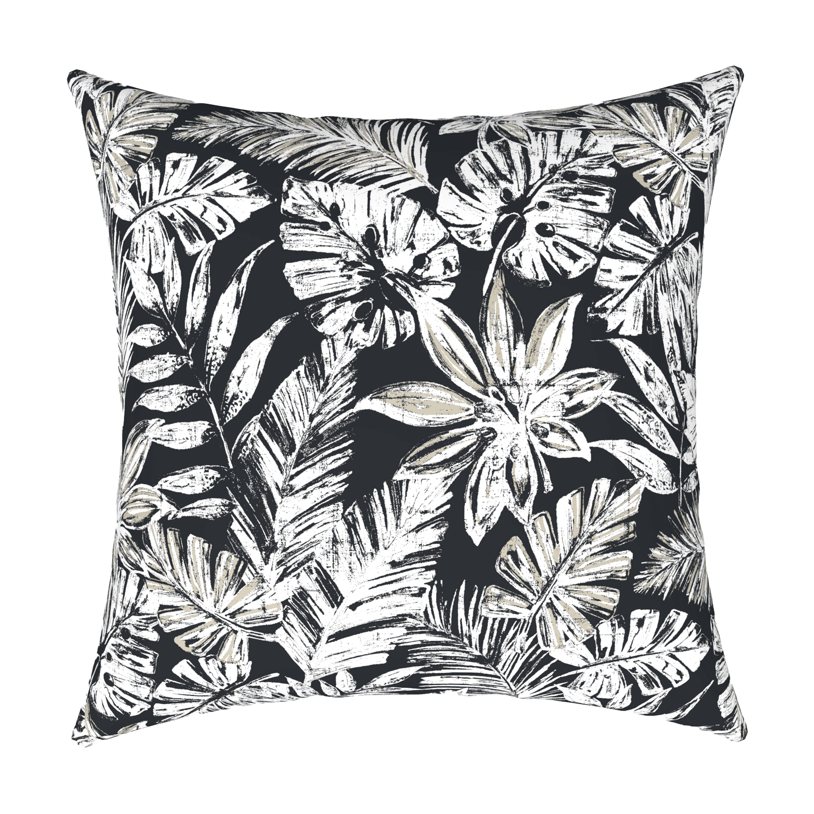 Tahiti Black Escape - 50x50cm Outdoor Cushion