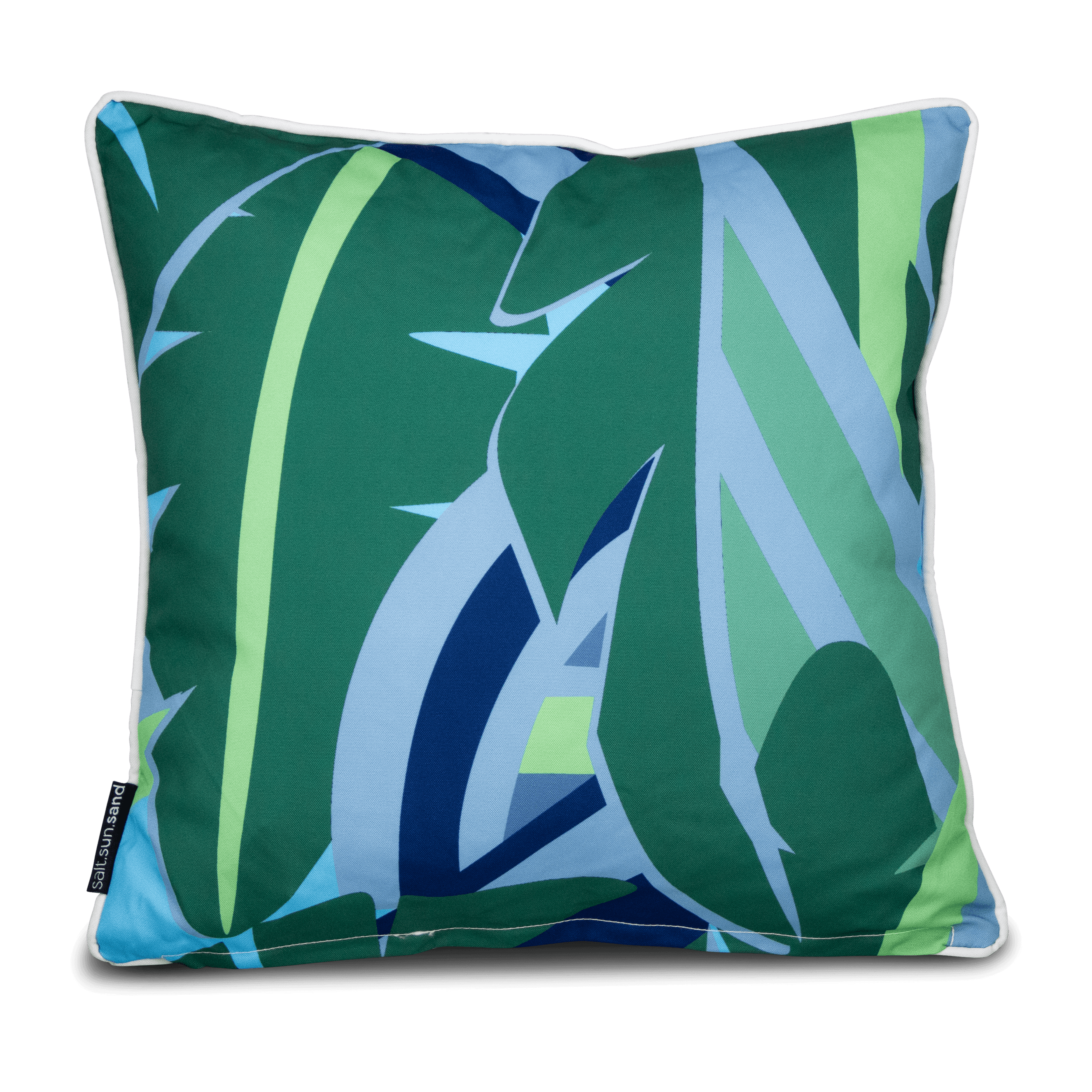 Bondi Ocean Canopy - 45 x 45 cm Piped Cushion