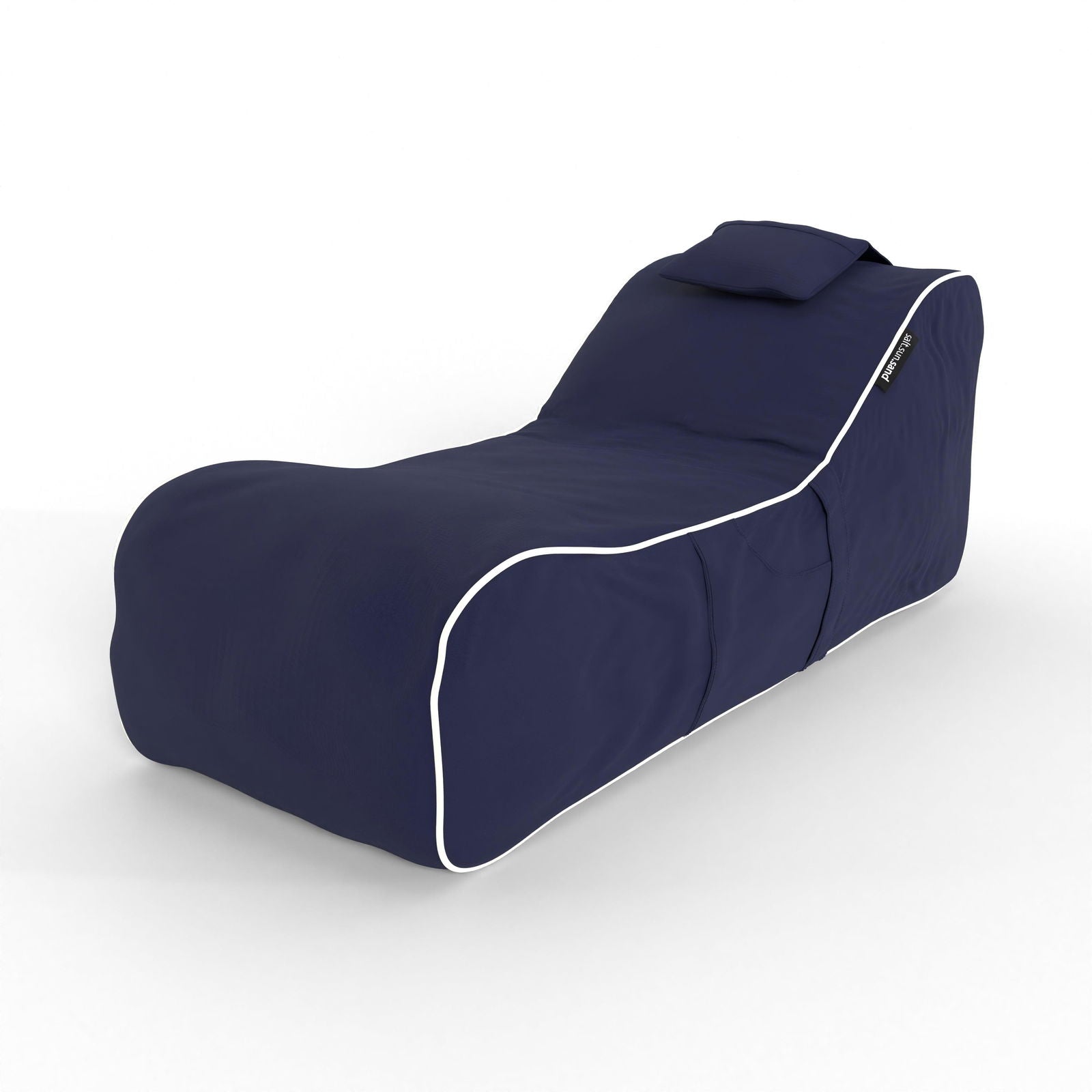 Bondi Indoor/Outdoor Bean Bag in Navy - The Furniture Shack