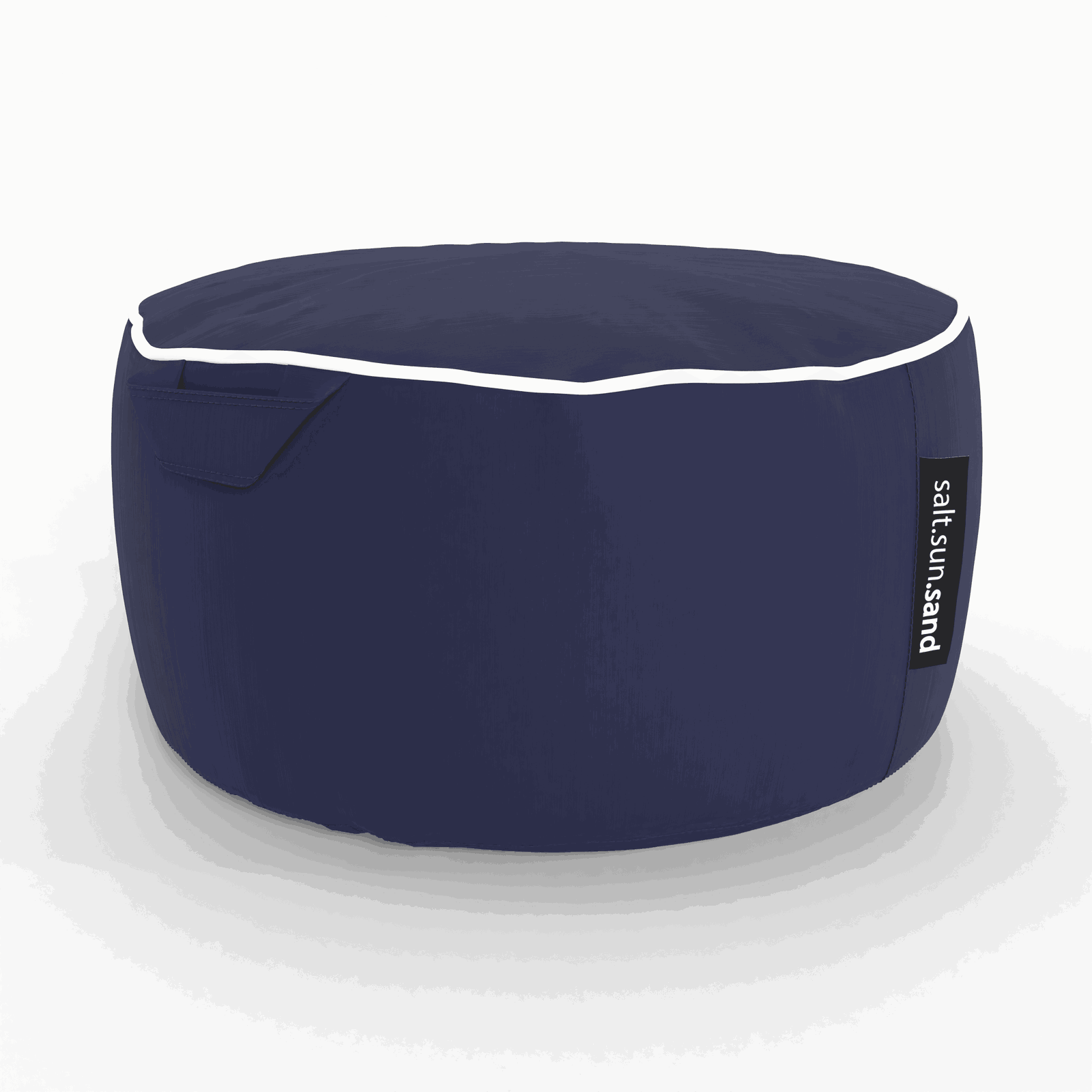 Byron Bay Indoor/Outdoor Ottoman in Navy - The Furniture Shack