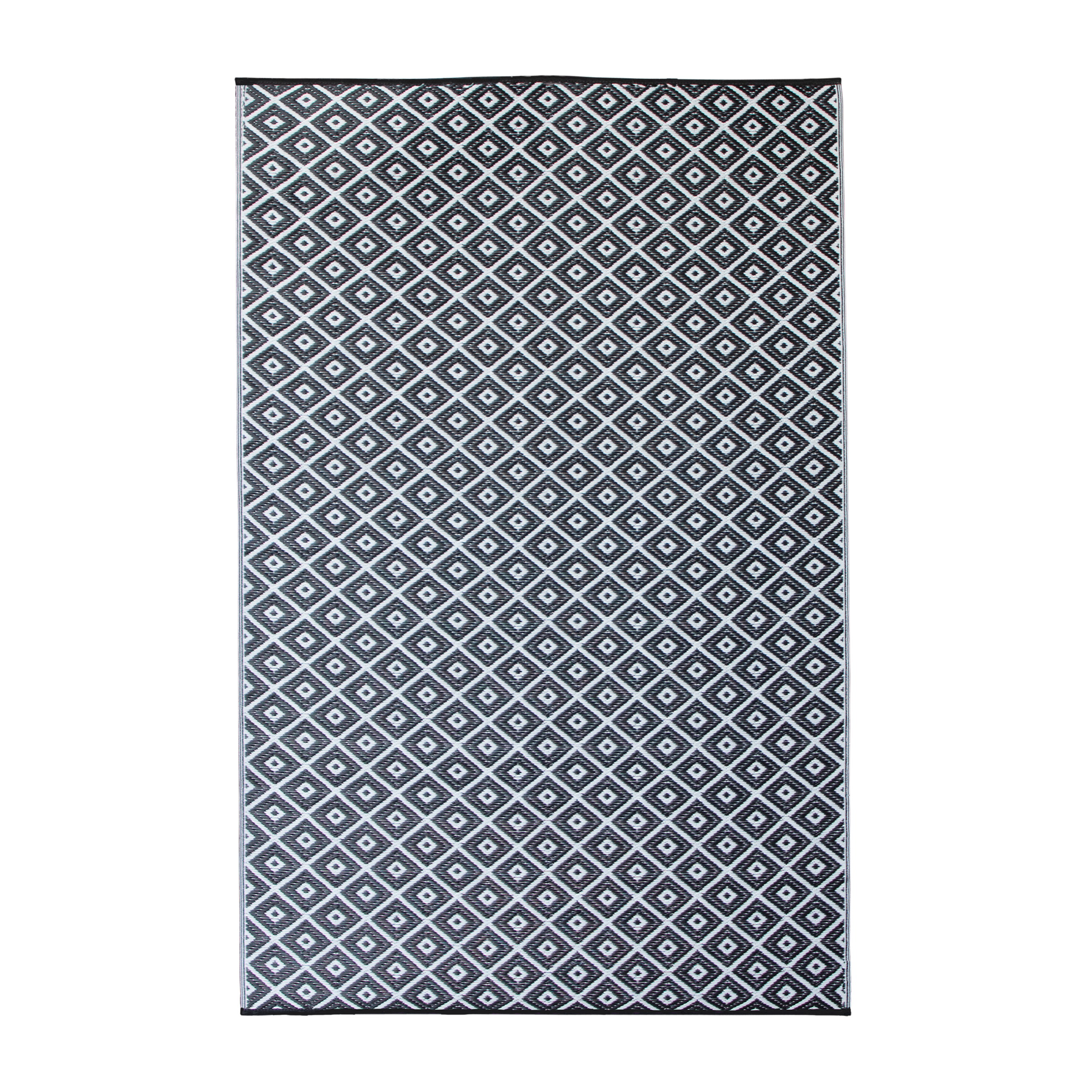Diamond Black Rug in PP - 180 x 270 cm