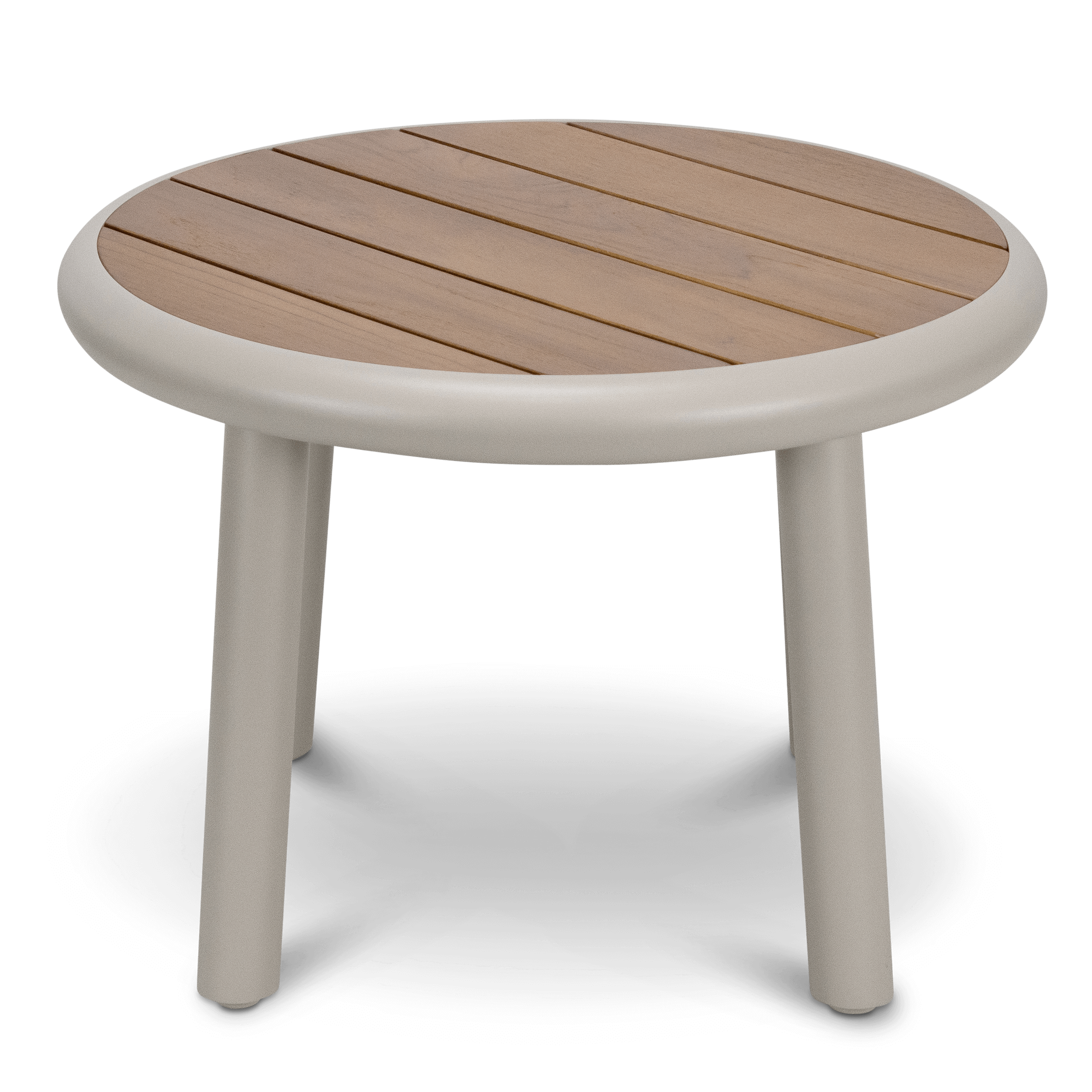 Evoke Curved 4pc Lounge Set in Fawn and Latte Check Cushions