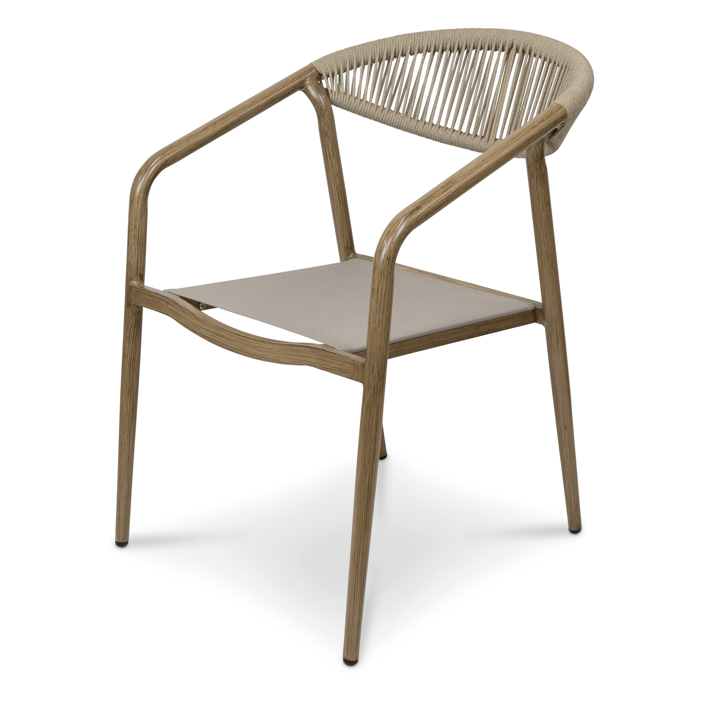 Trieste 7pc Dining Set with Rope Chairs