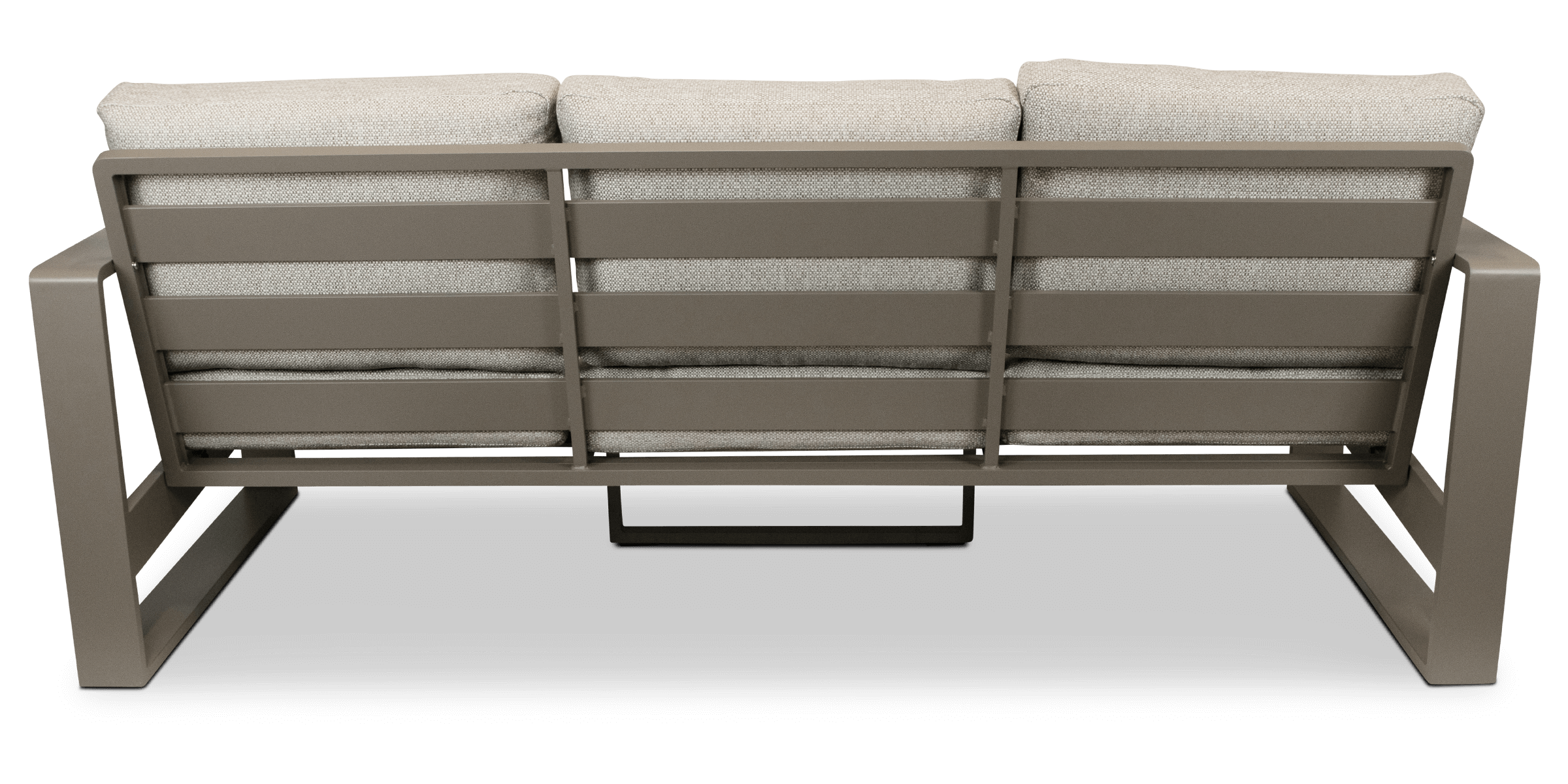 Positano 5 piece lounge in Taupe with Polywood Inset with Aveiro Adjustable Height Coffee Table