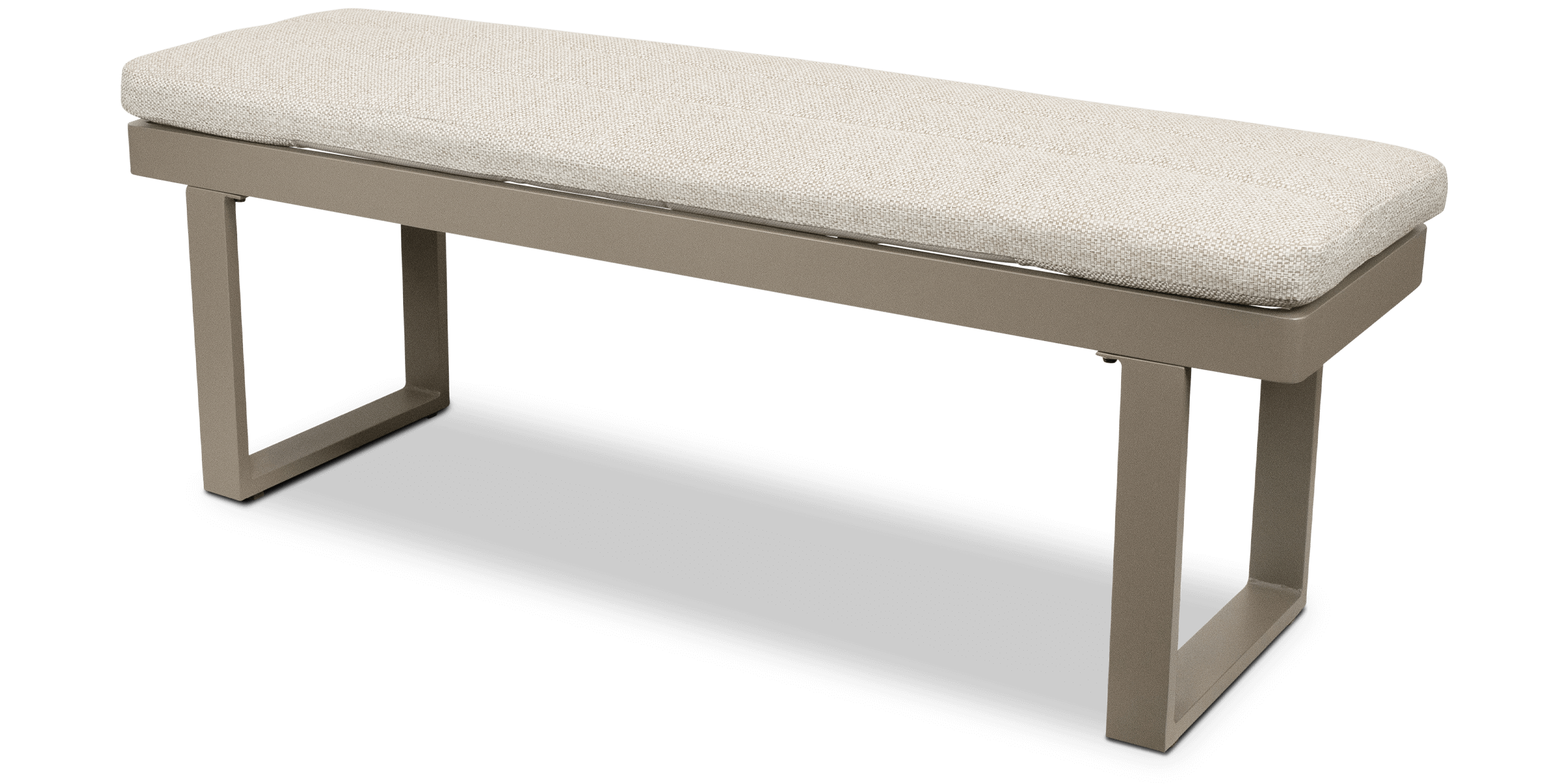 Positano 5 piece lounge in Taupe with Polywood Inset with Aveiro Adjustable Height Coffee Table