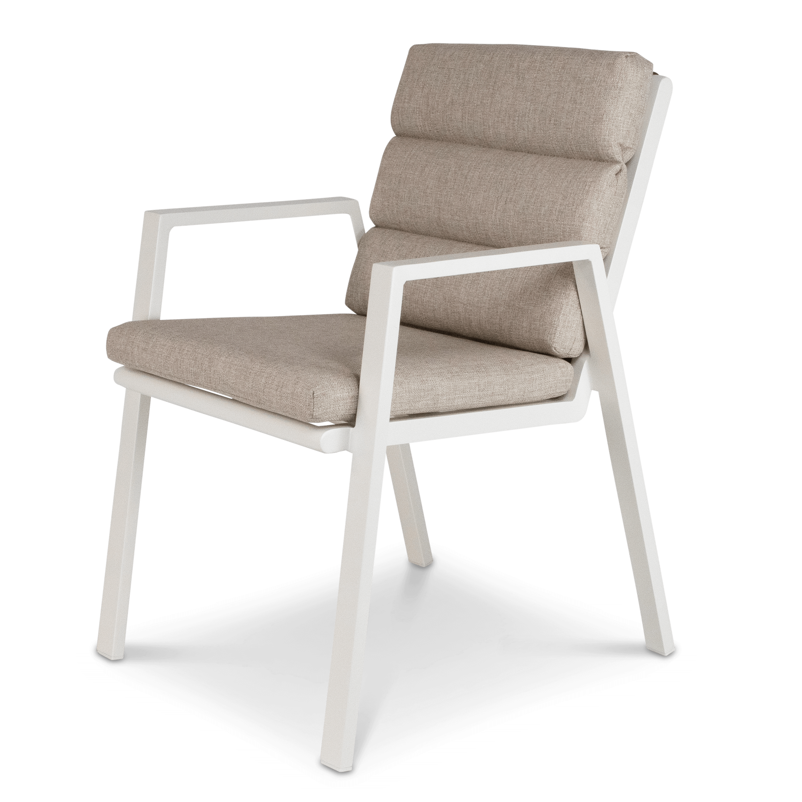 Sanctuary Round 5pc Dining Setting with Aluminium Chairs