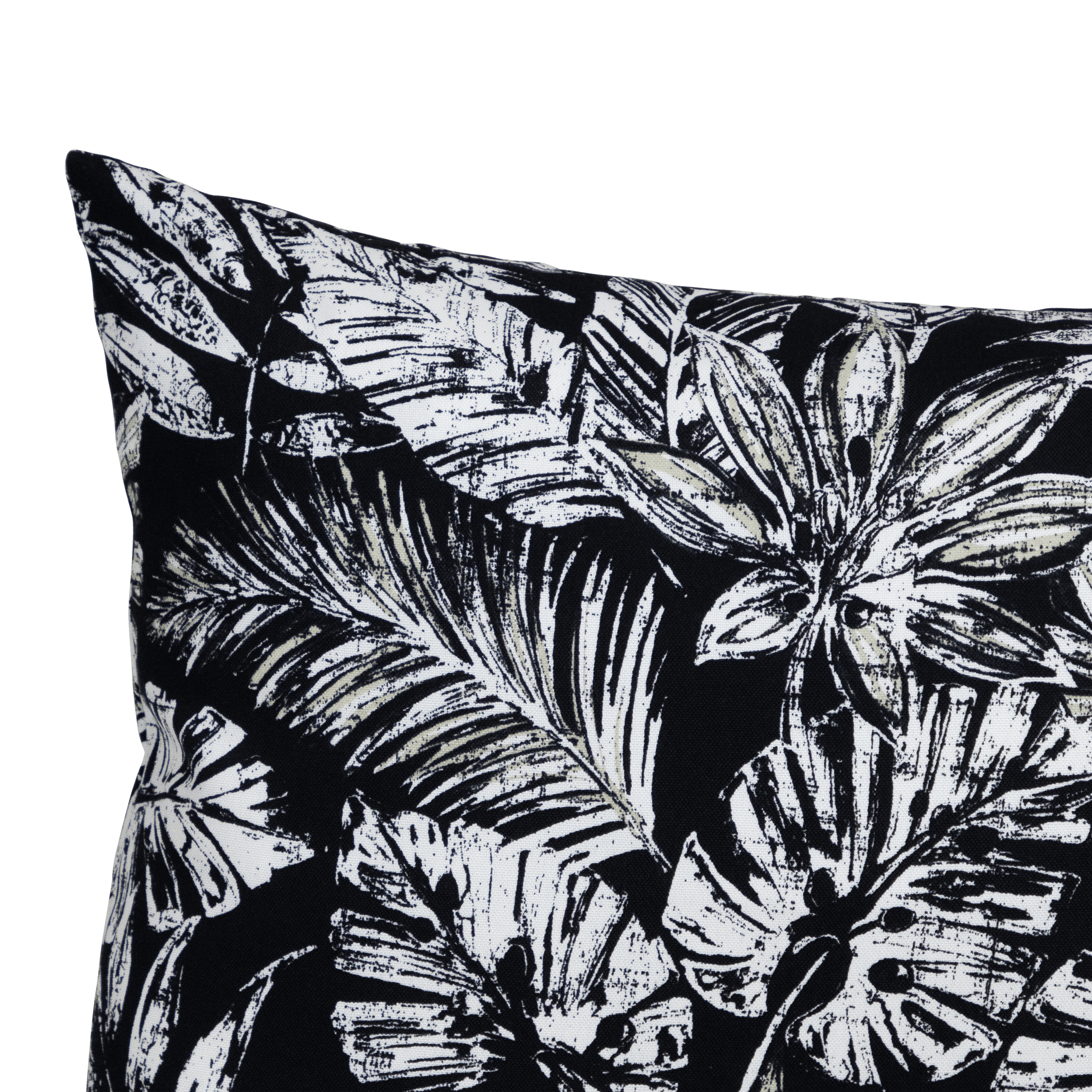 Tahiti Black Escape - 50x50cm Outdoor Cushion