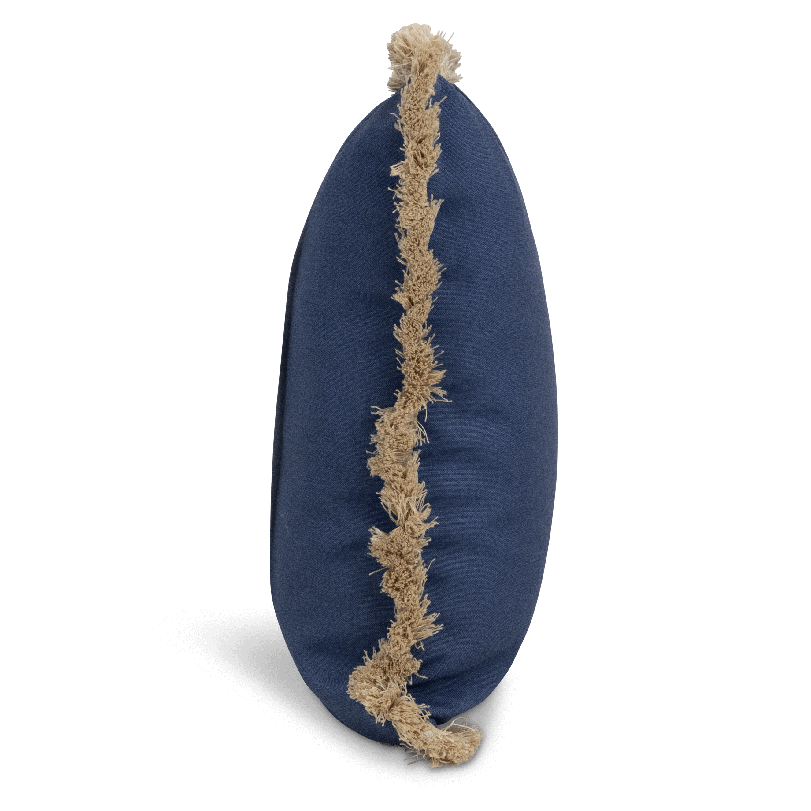 Tahiti Navy - 50x50cm Fringed Outdoor Cushion