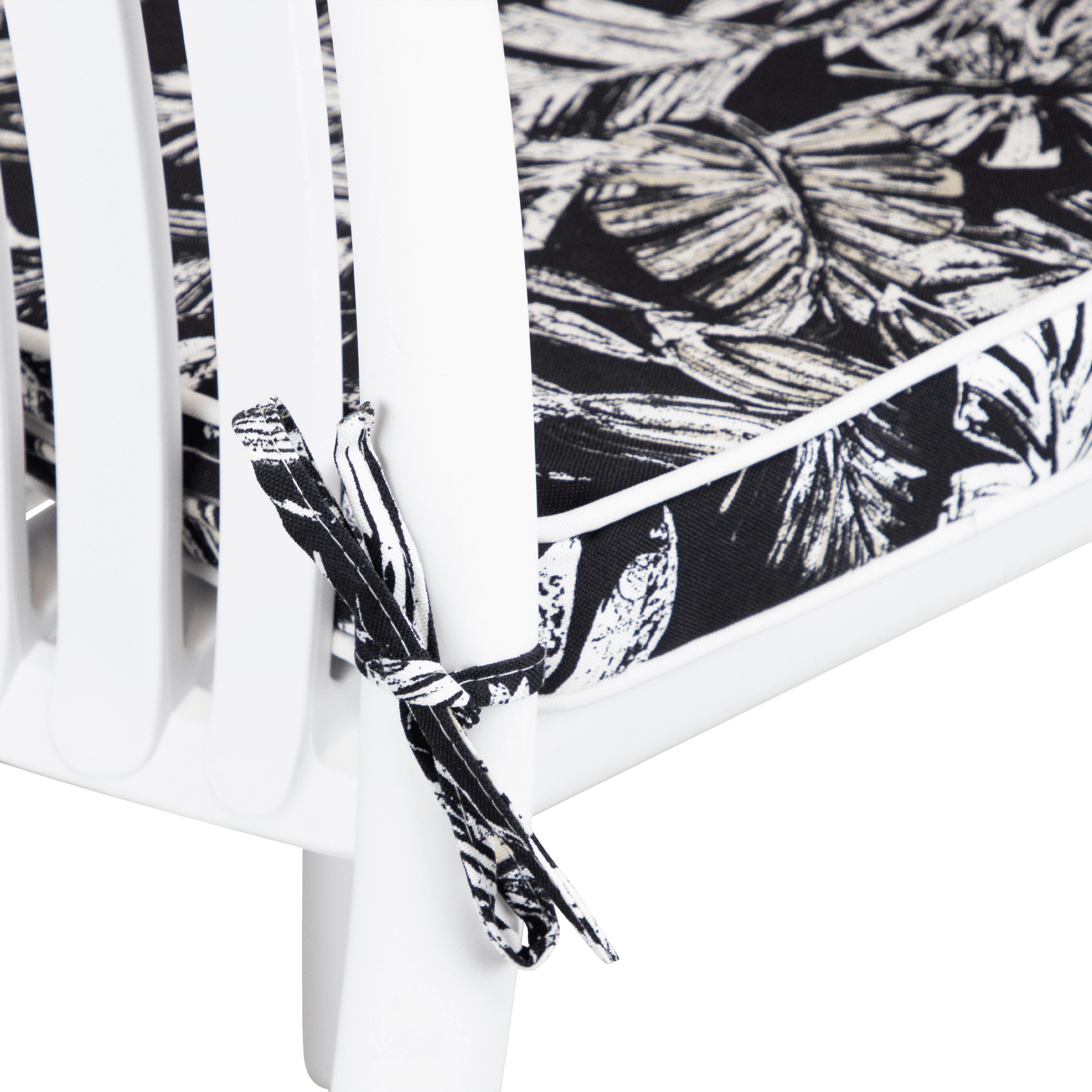 Tahiti Black Escape Square Outdoor Chair Pad - 43x43x4cm