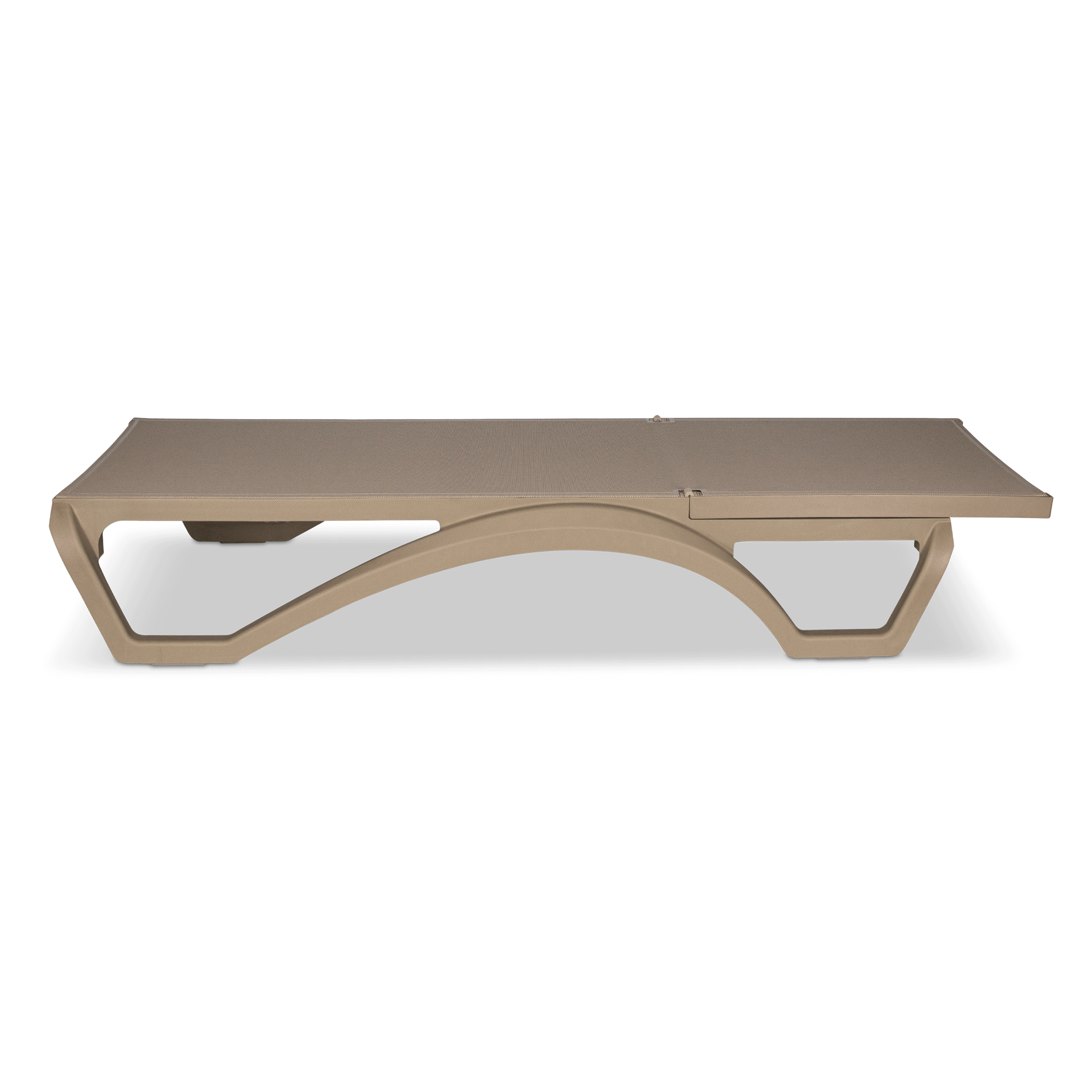 Cloud UV Polypropylene Premium Sunlounger in Toffee