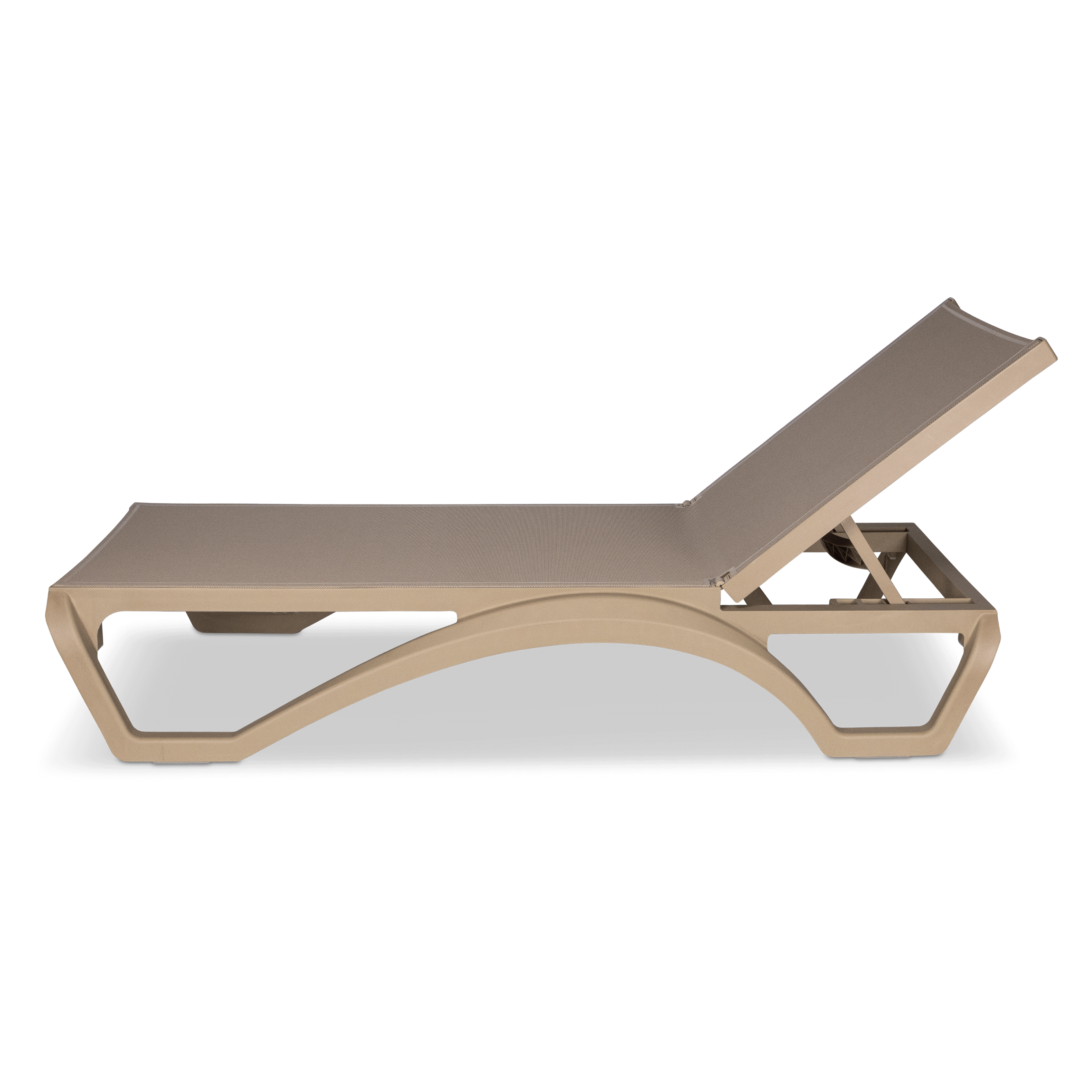 Cloud UV Polypropylene Premium Sunlounger in Toffee