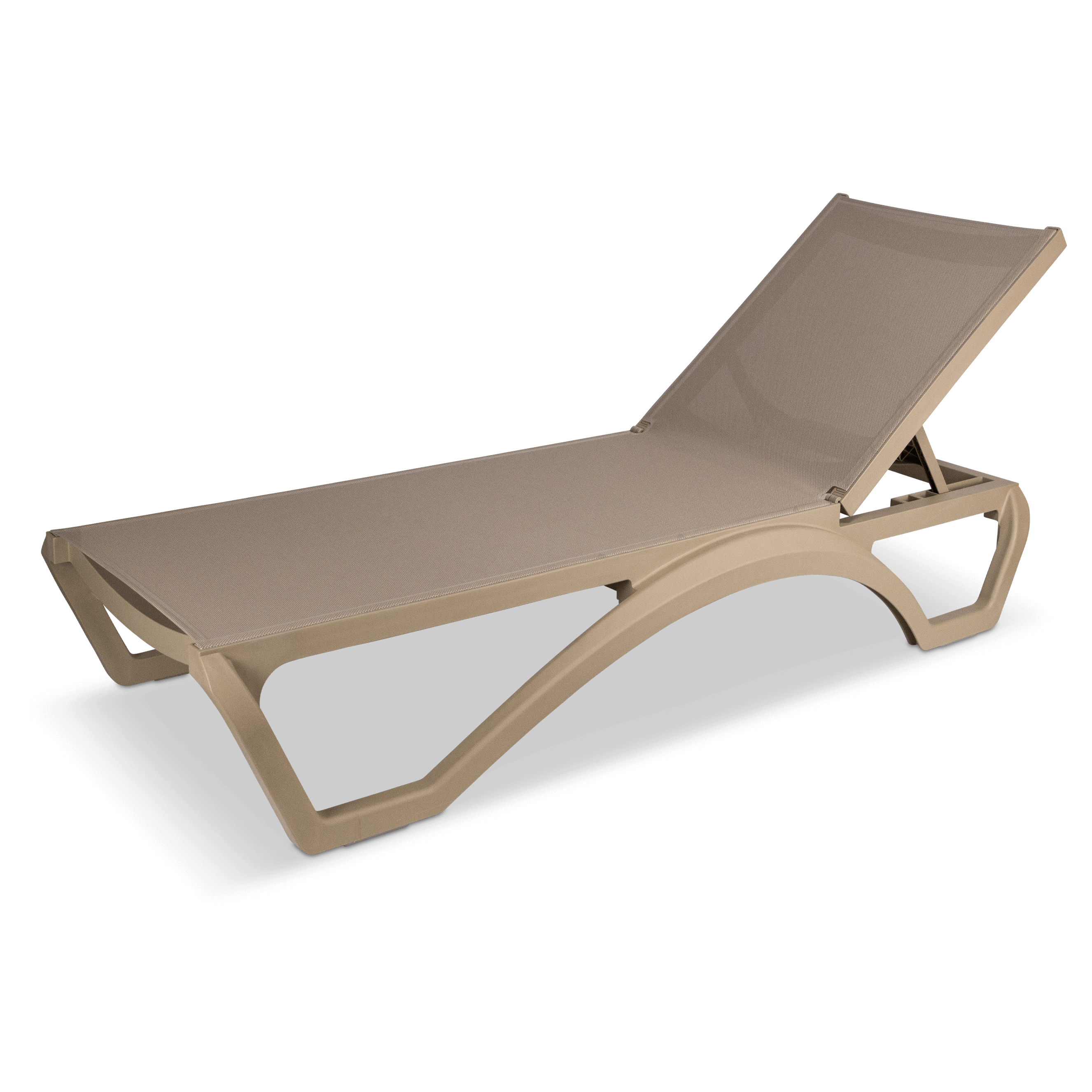 Cloud UV Polypropylene Premium Sunlounger in Toffee