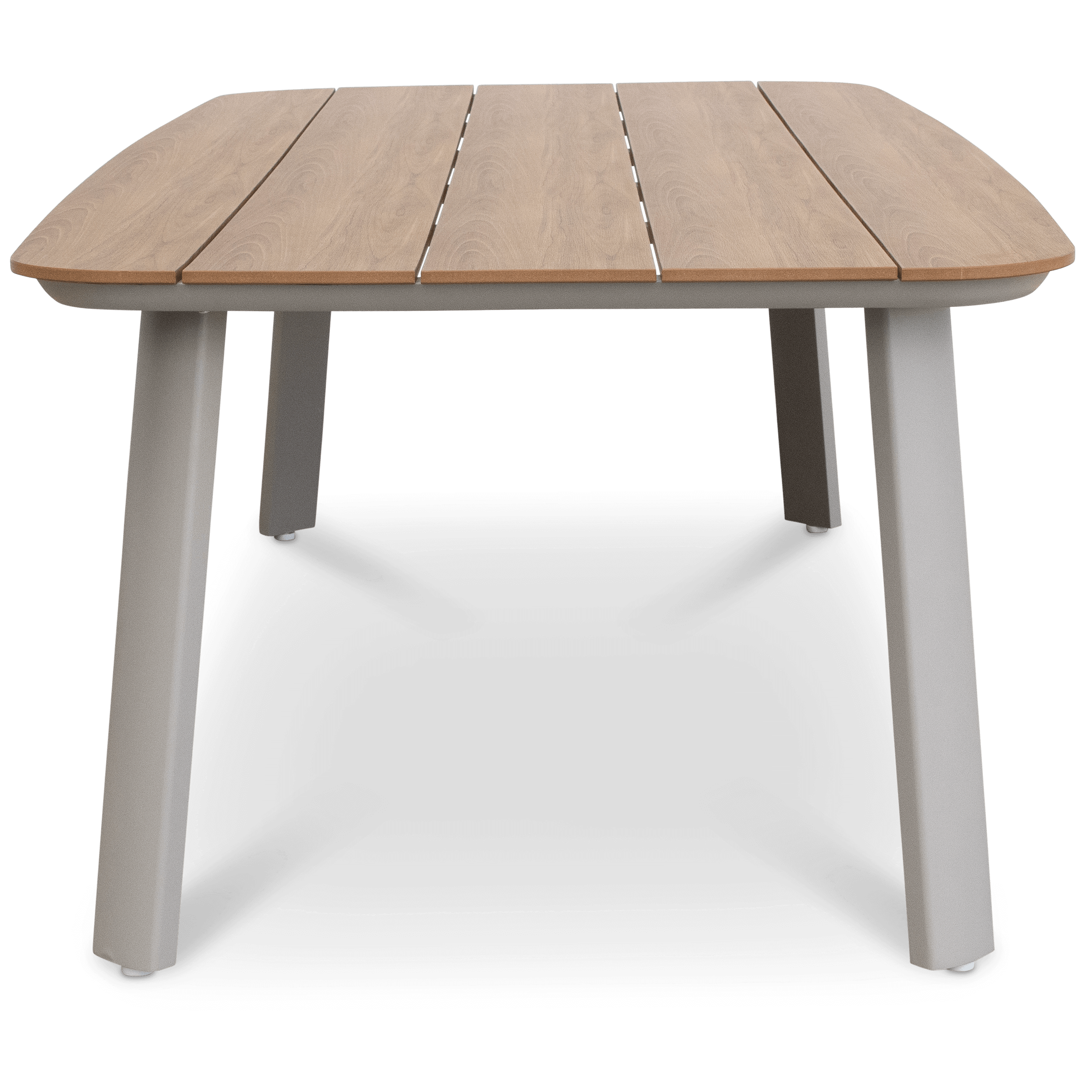 Providence 7pc Dining Set in Taupe Aluminium and Polywood Top