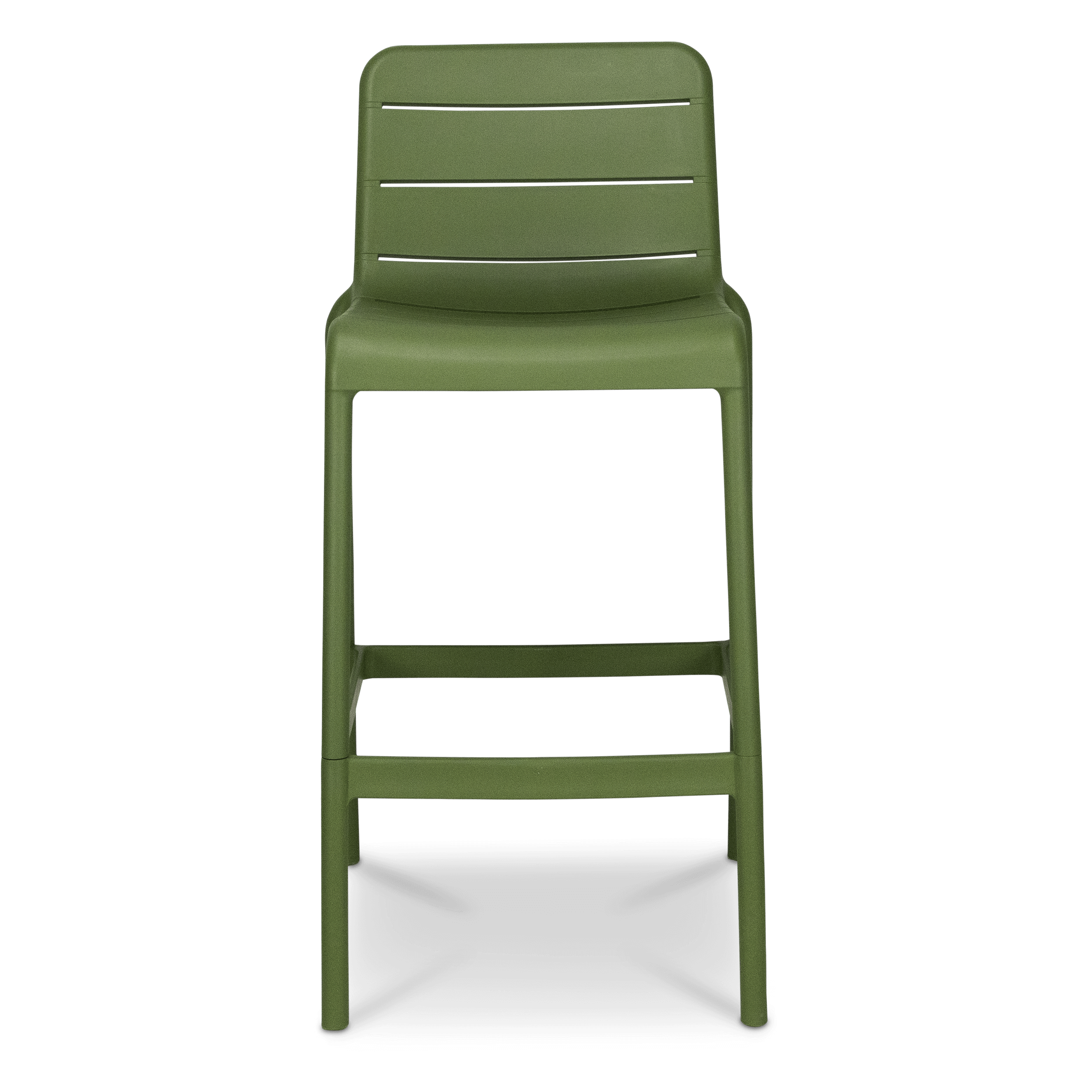 Aura UV Polypropylene Premium Bar Stool in Kiwi