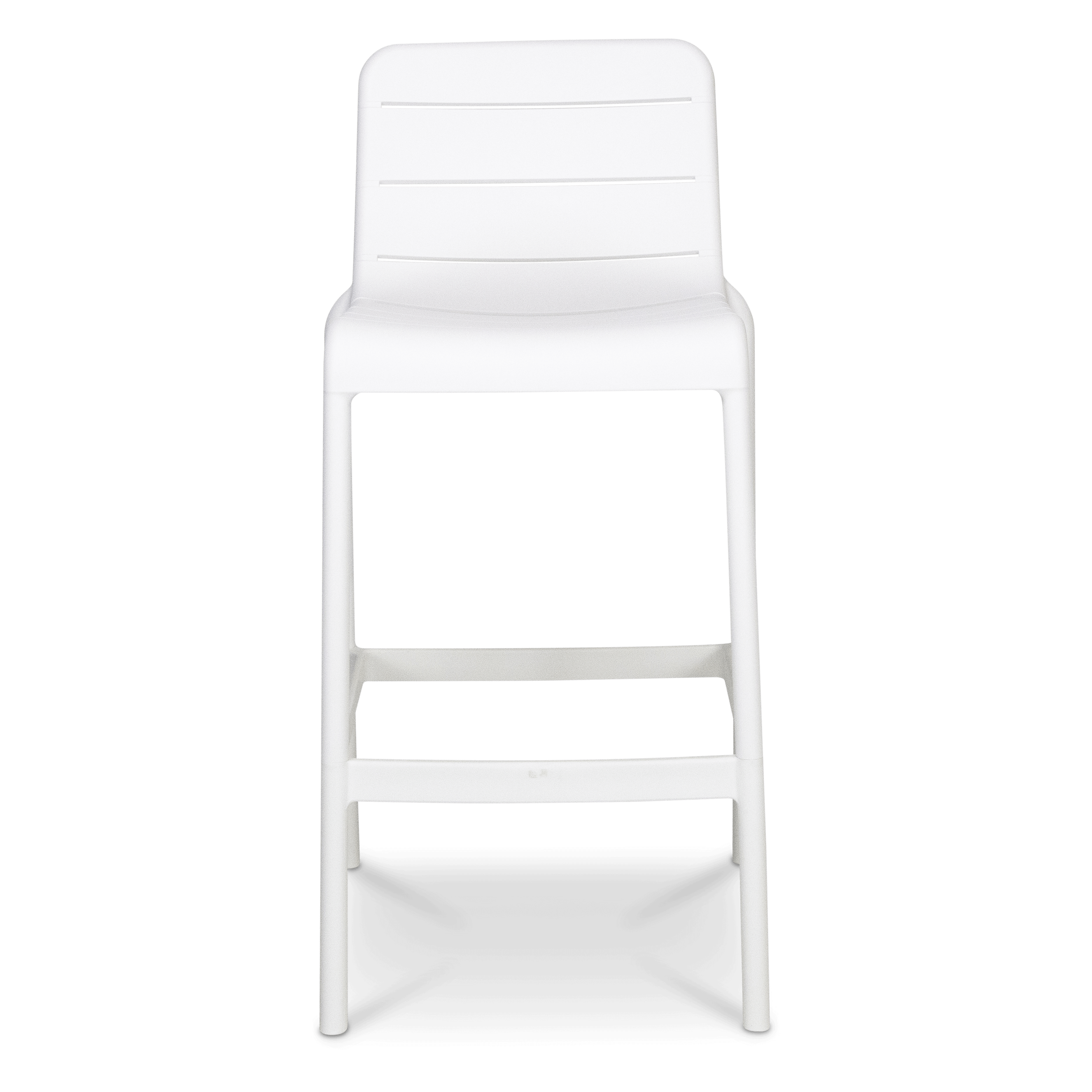 Aura UV Polypropylene Premium Bar Stool in Marshmallow