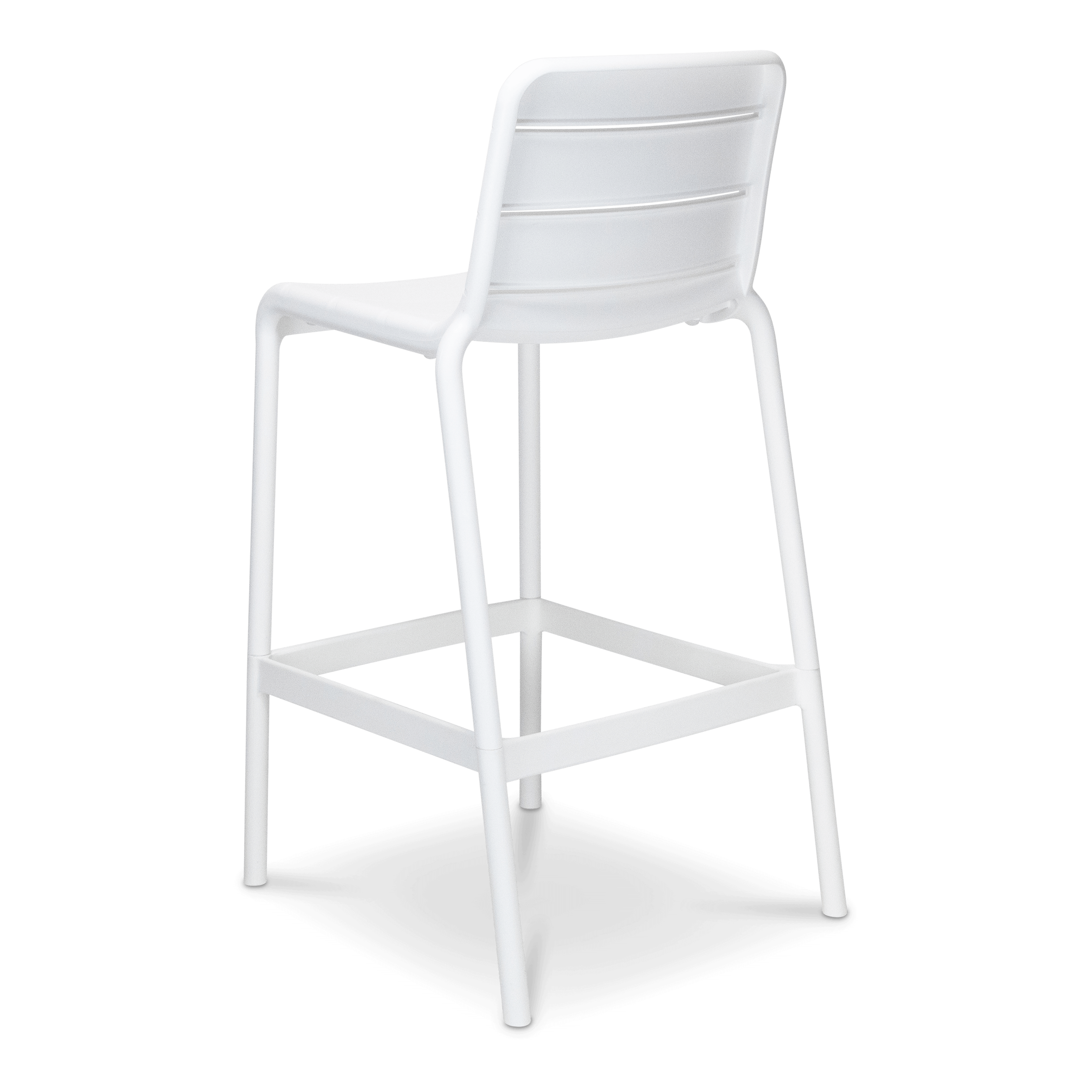 Aura UV Polypropylene Premium Bar Stool in Marshmallow