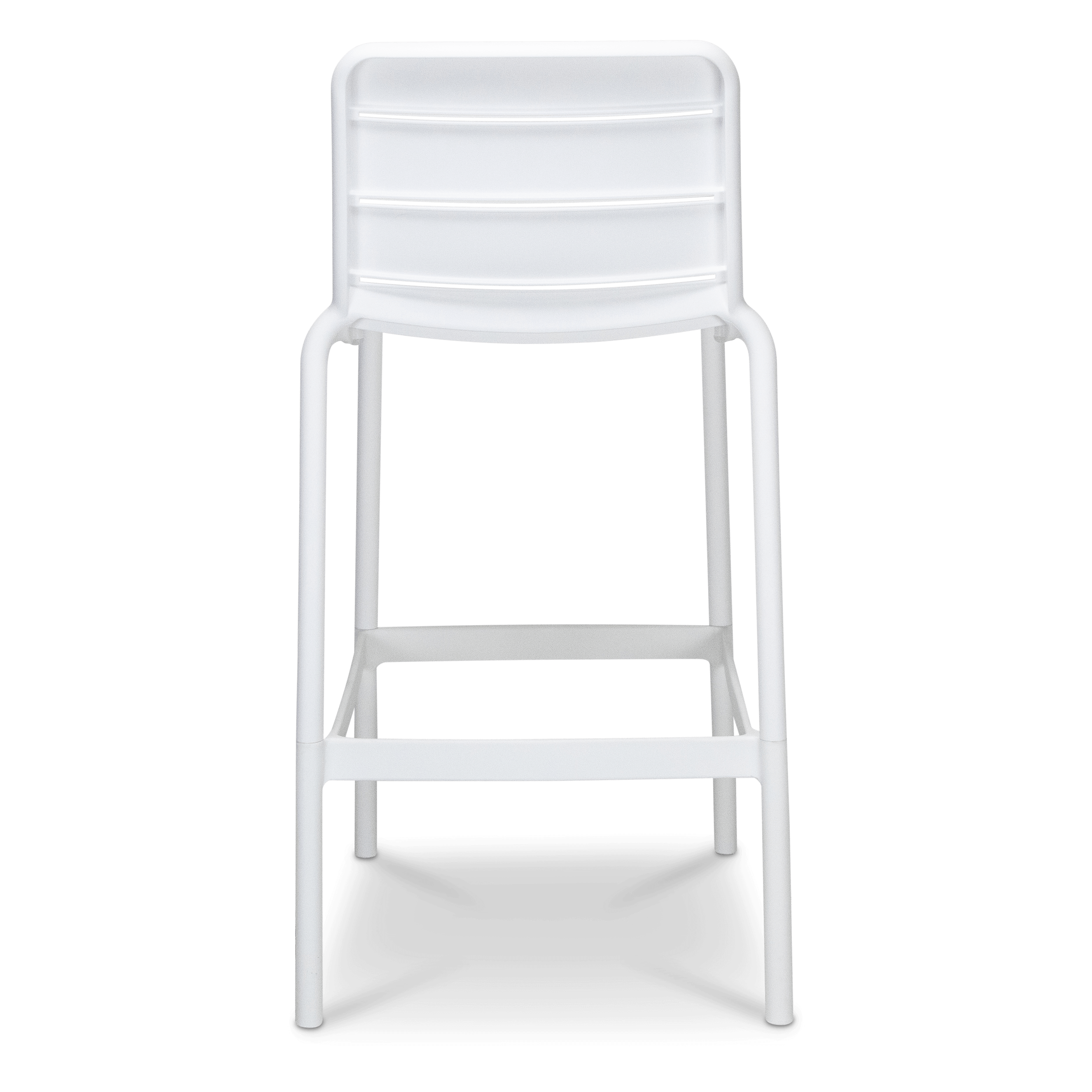 Aura UV Polypropylene Premium Bar Stool in Marshmallow