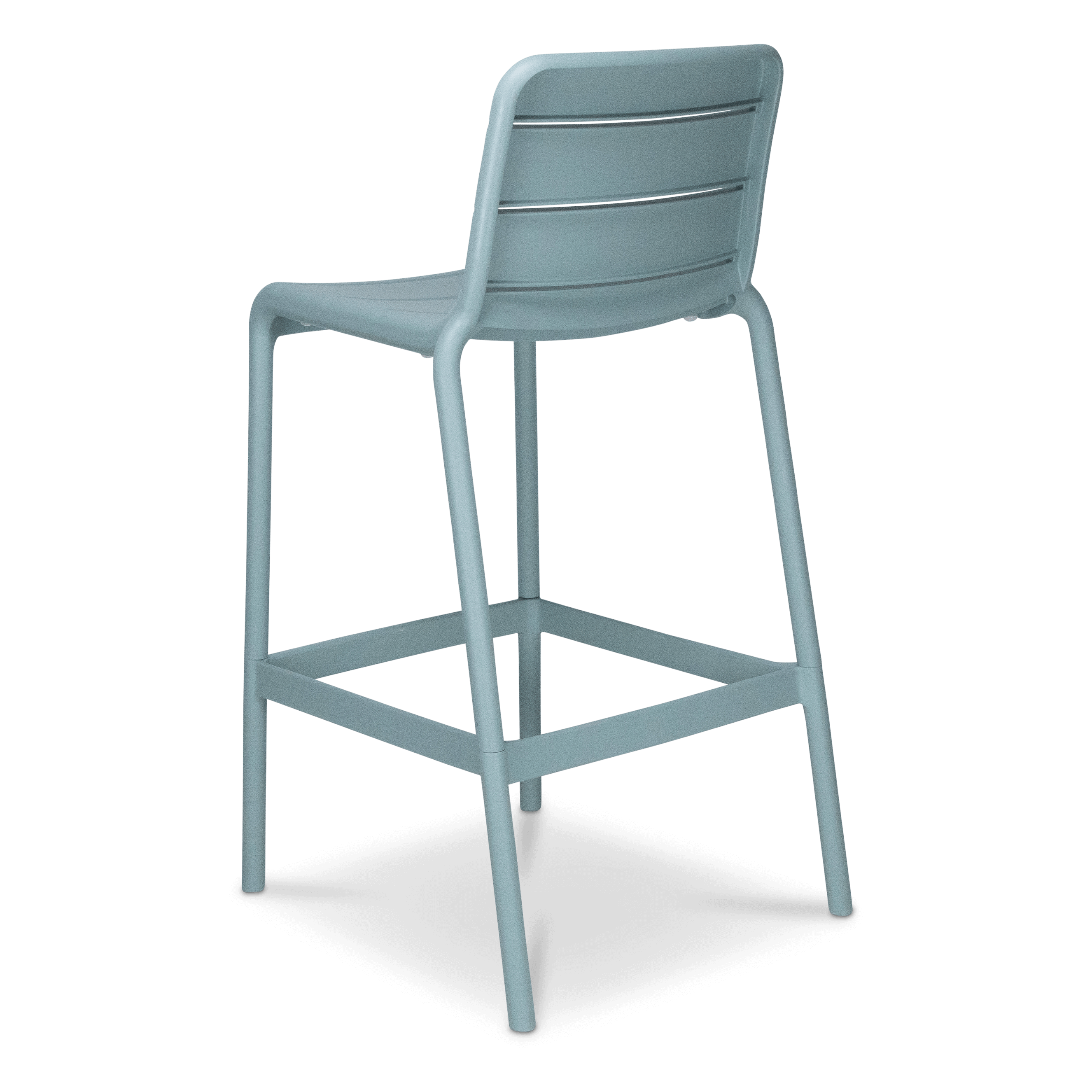 Aura UV Polypropylene Premium Bar Stool in Bubblegum