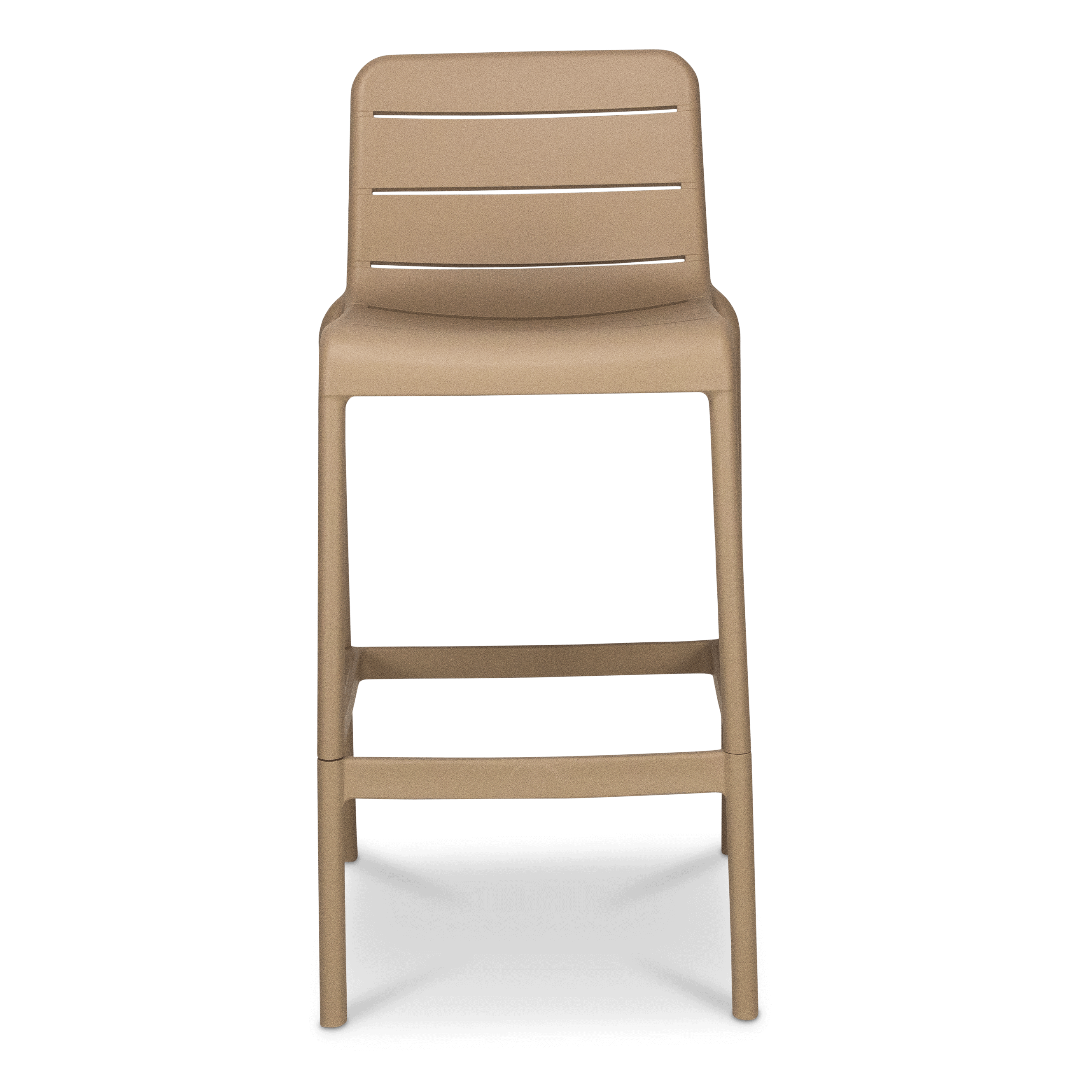 Aura UV Polypropylene Premium Bar Stool in Toffee