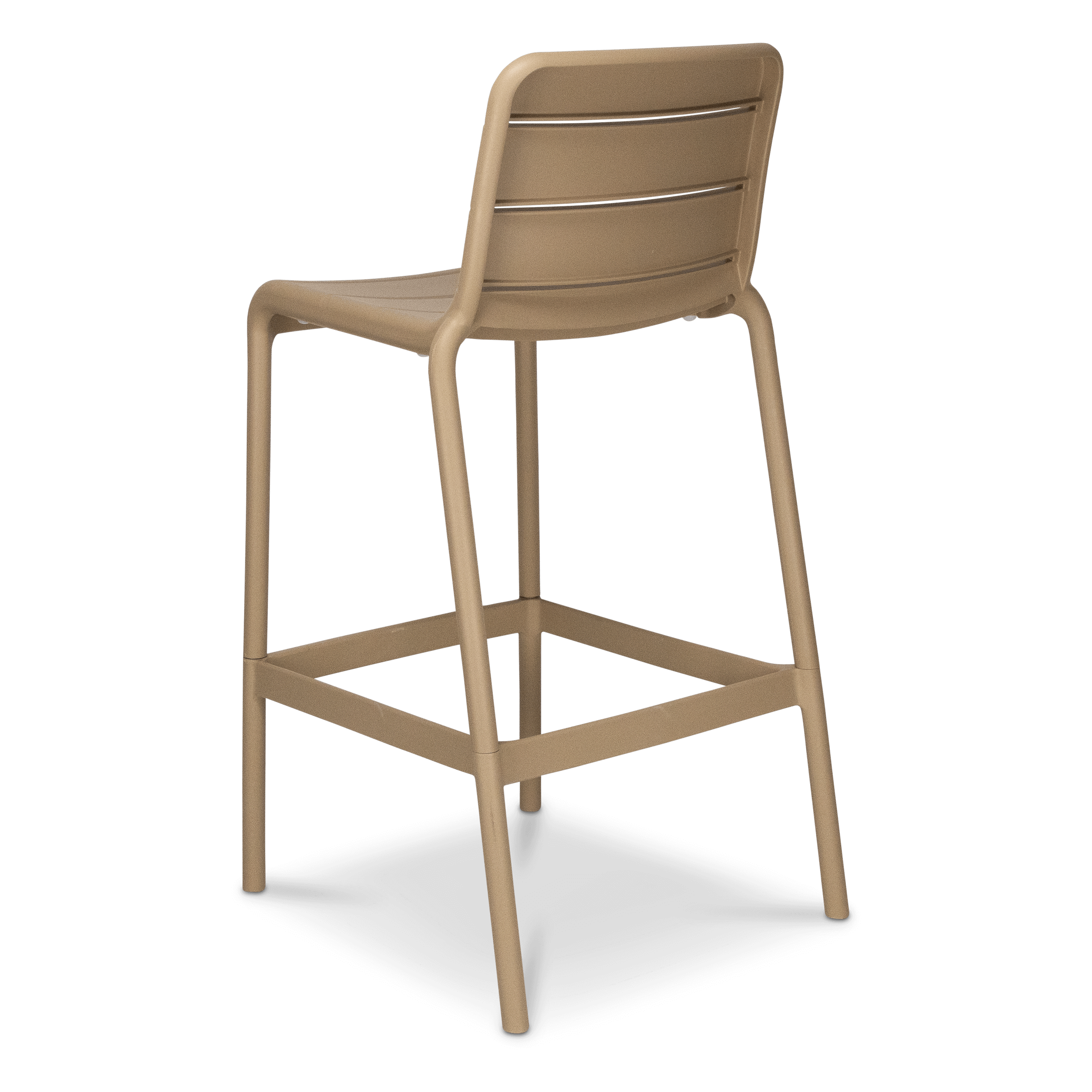 Aura UV Polypropylene Premium Bar Stool in Toffee