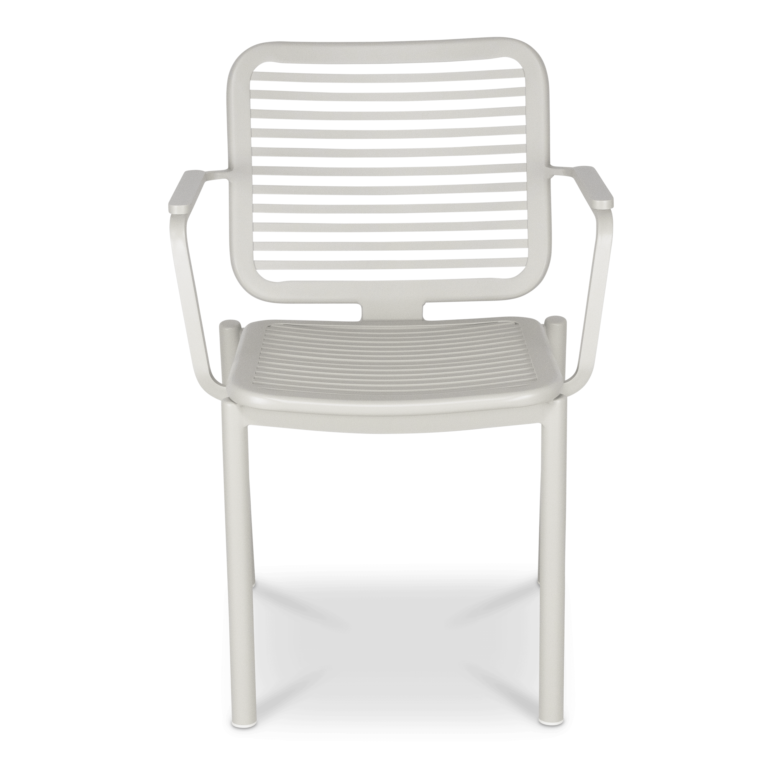 Azure Dining Chair in Silk Beige Aluminium