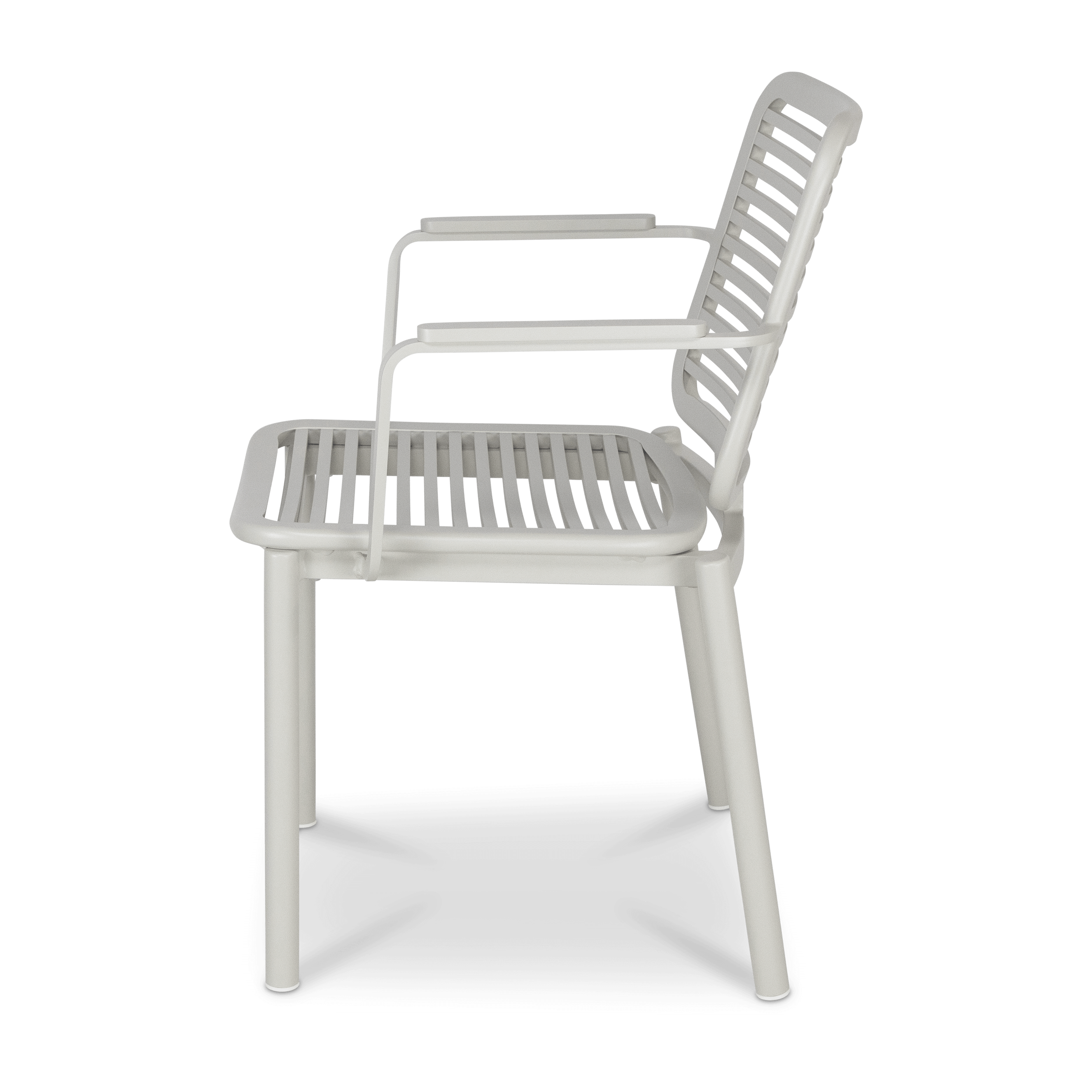 Azure Dining Chair in Silk Beige Aluminium