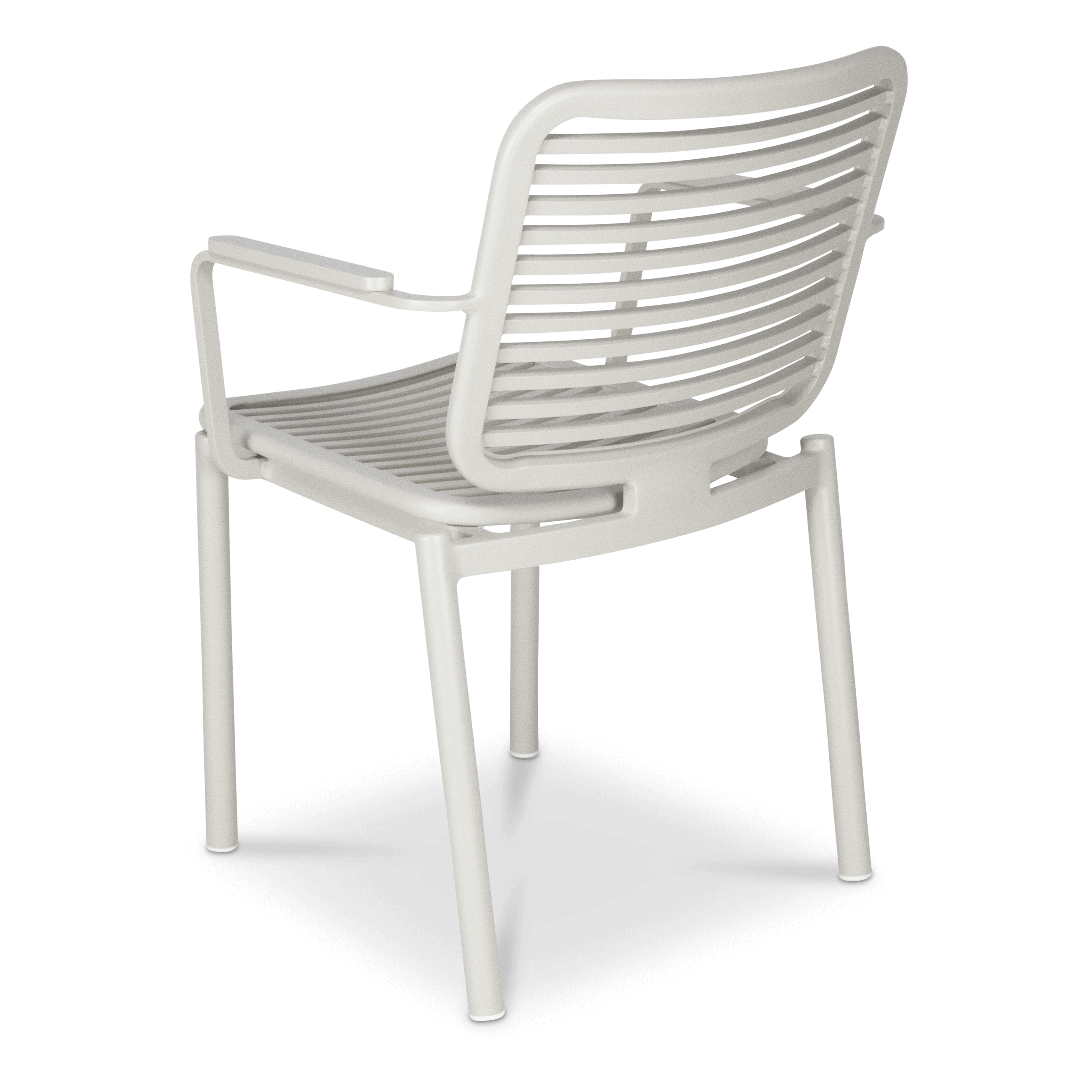 Azure Dining Chair in Silk Beige Aluminium