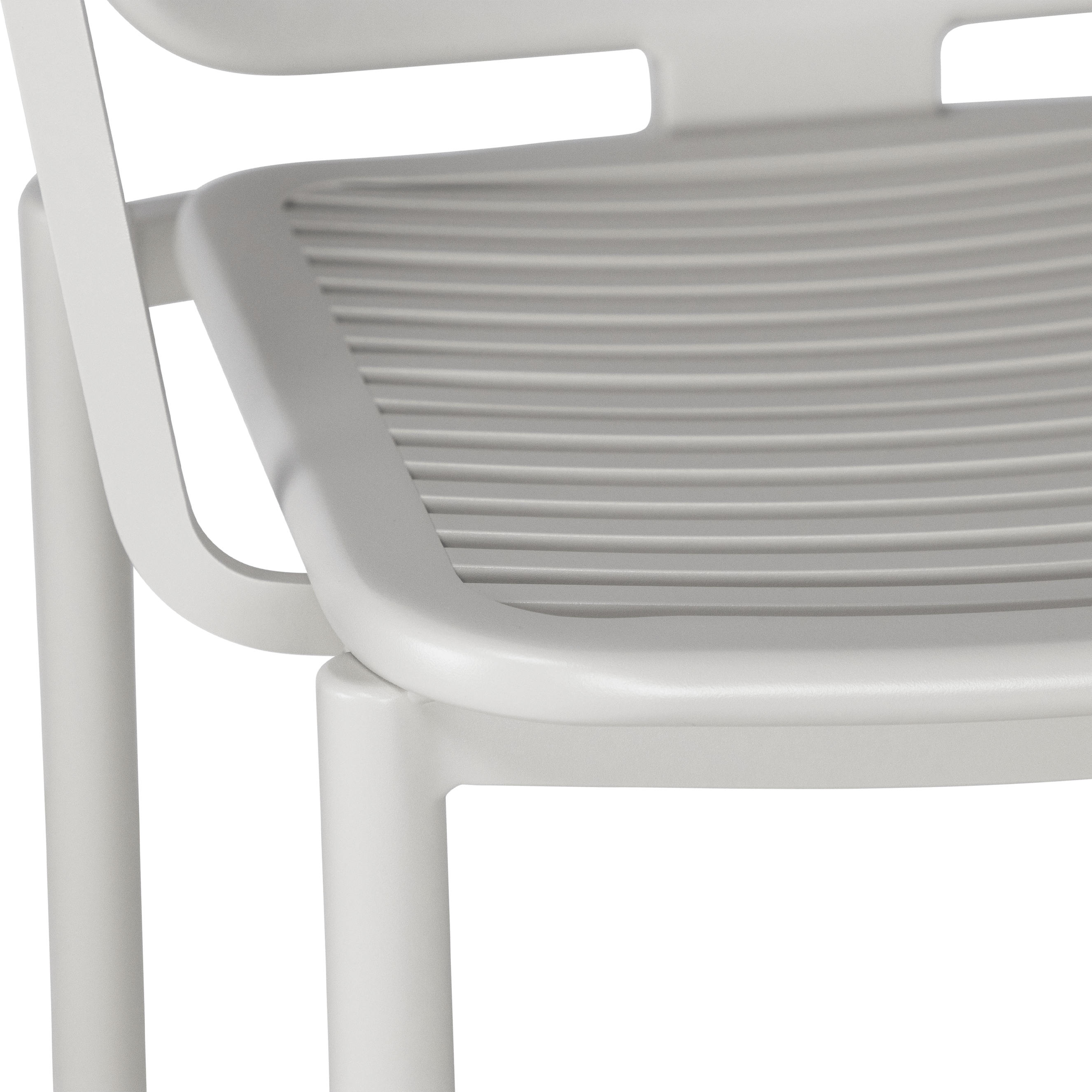 Azure Dining Chair in Silk Beige Aluminium