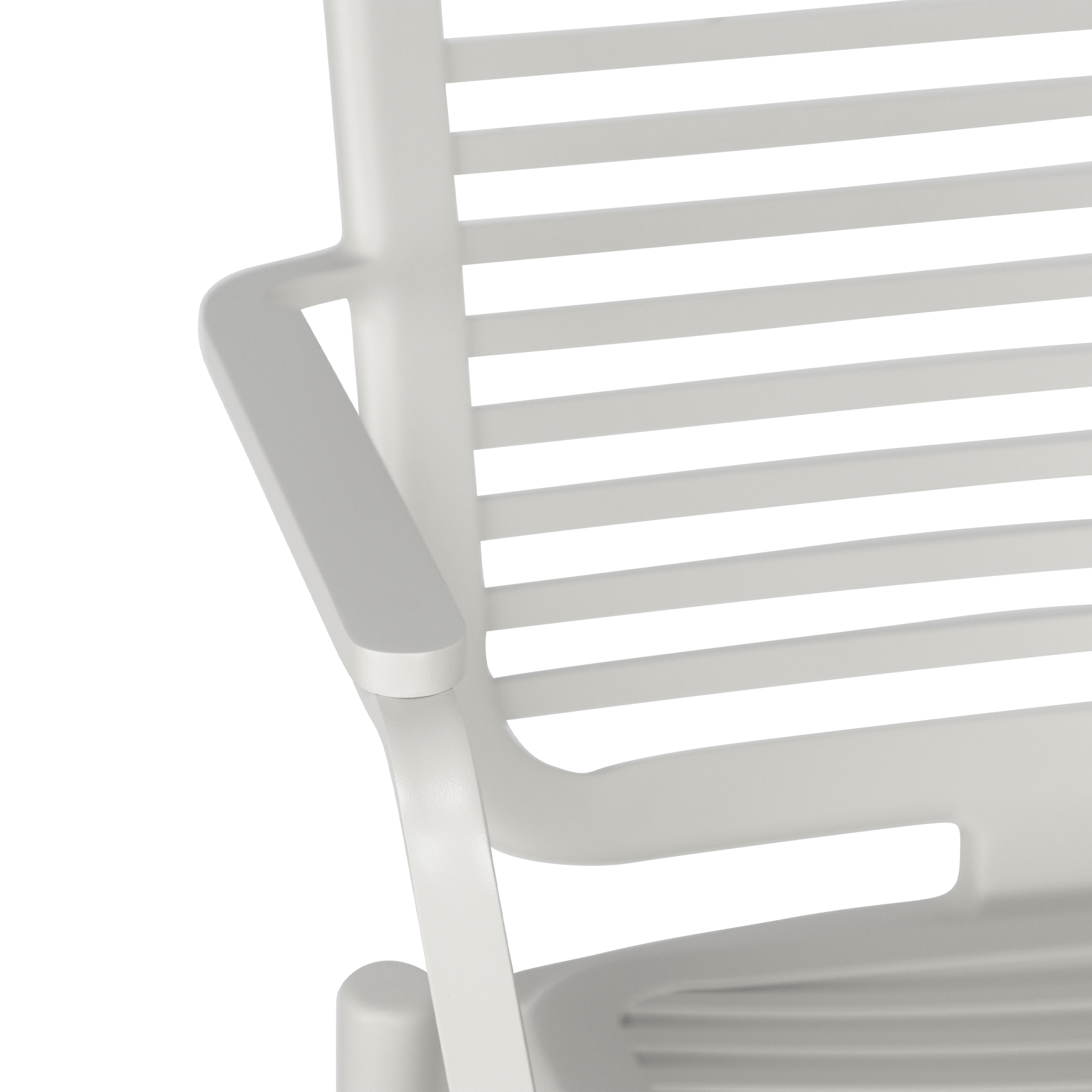 Azure Dining Chair in Silk Beige Aluminium