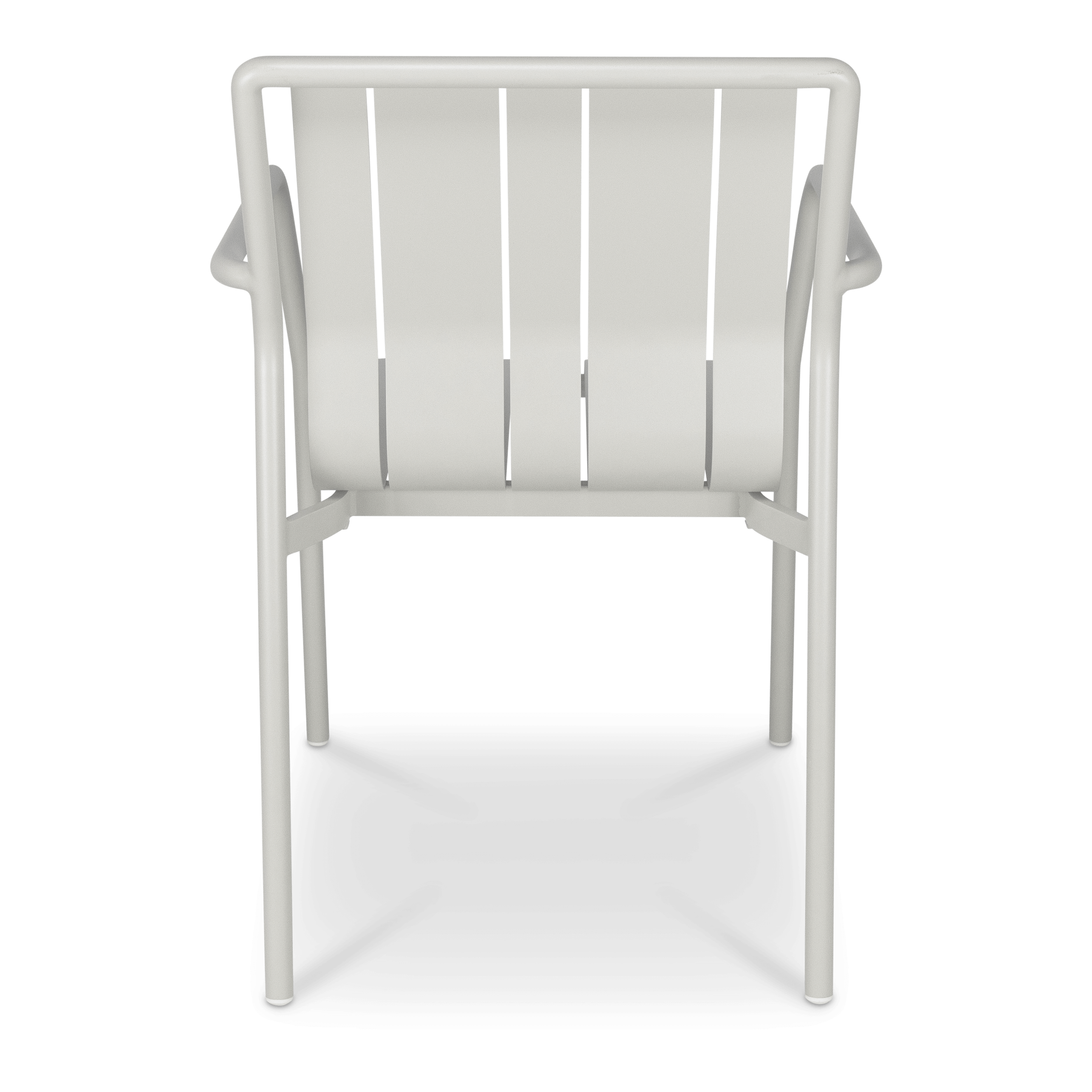 Flow Dining Chair in Silk Beige Aluminium