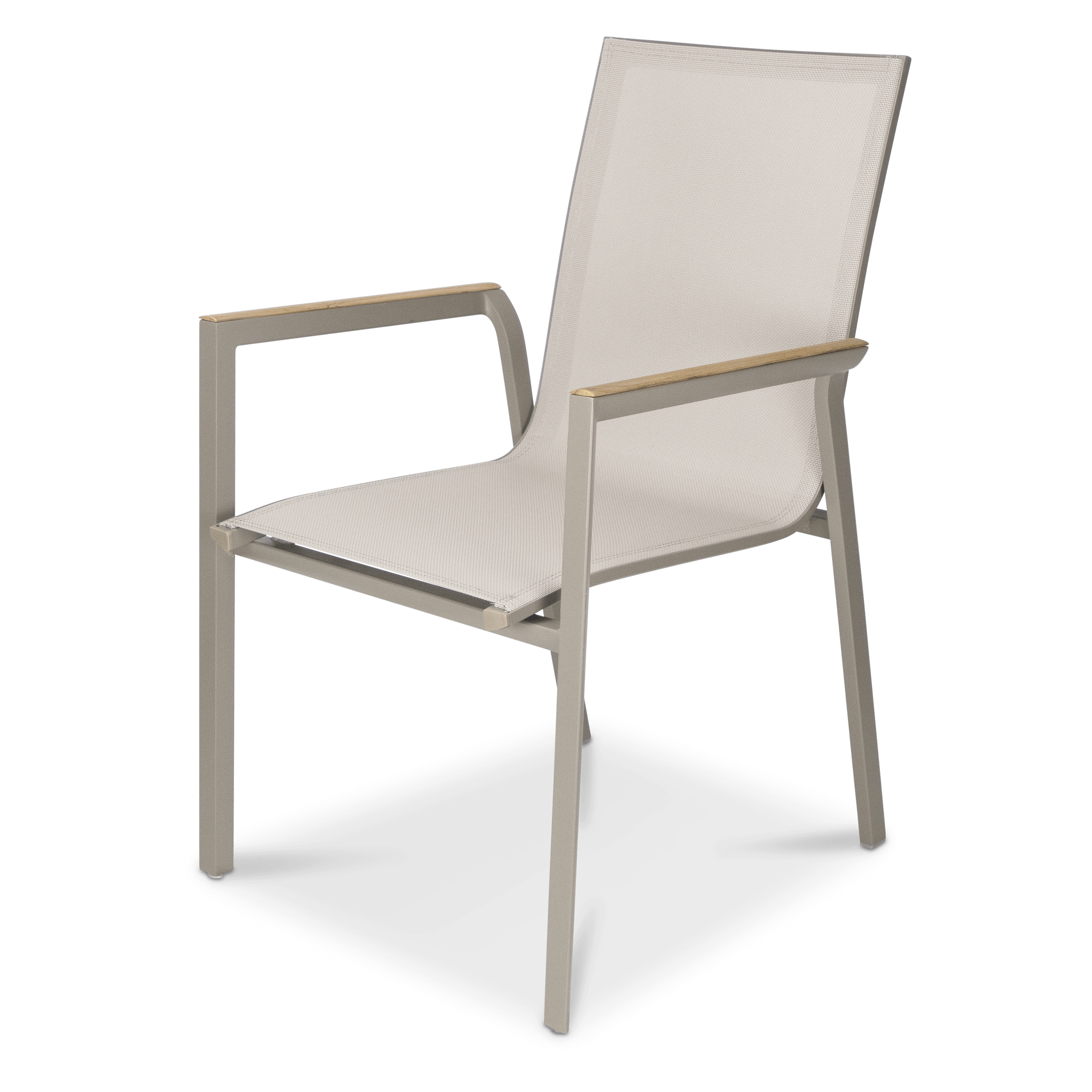 Providence 7pc Dining Set in Taupe Aluminium and Polywood Top