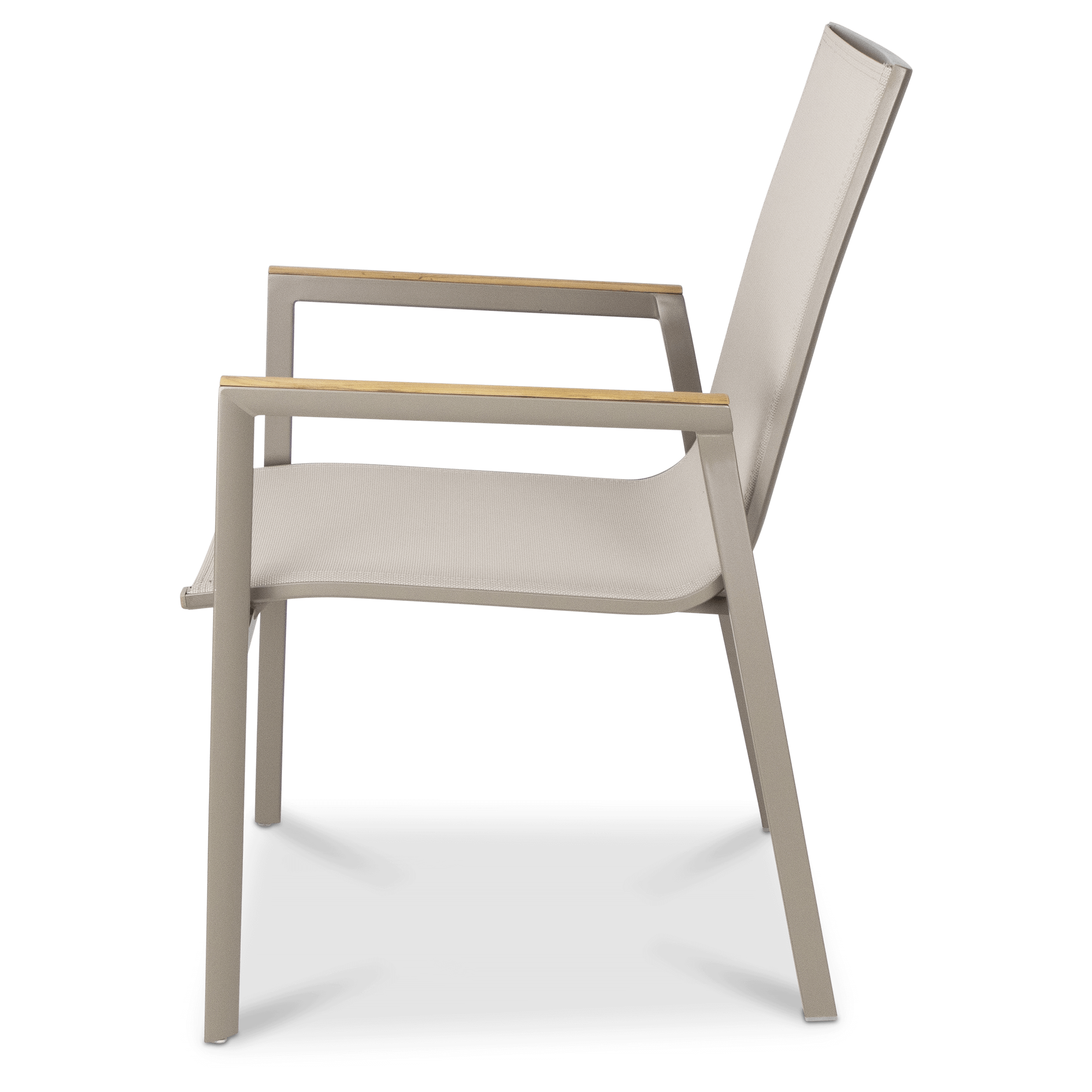 Providence 7pc Dining Set in Taupe Aluminium and Polywood Top