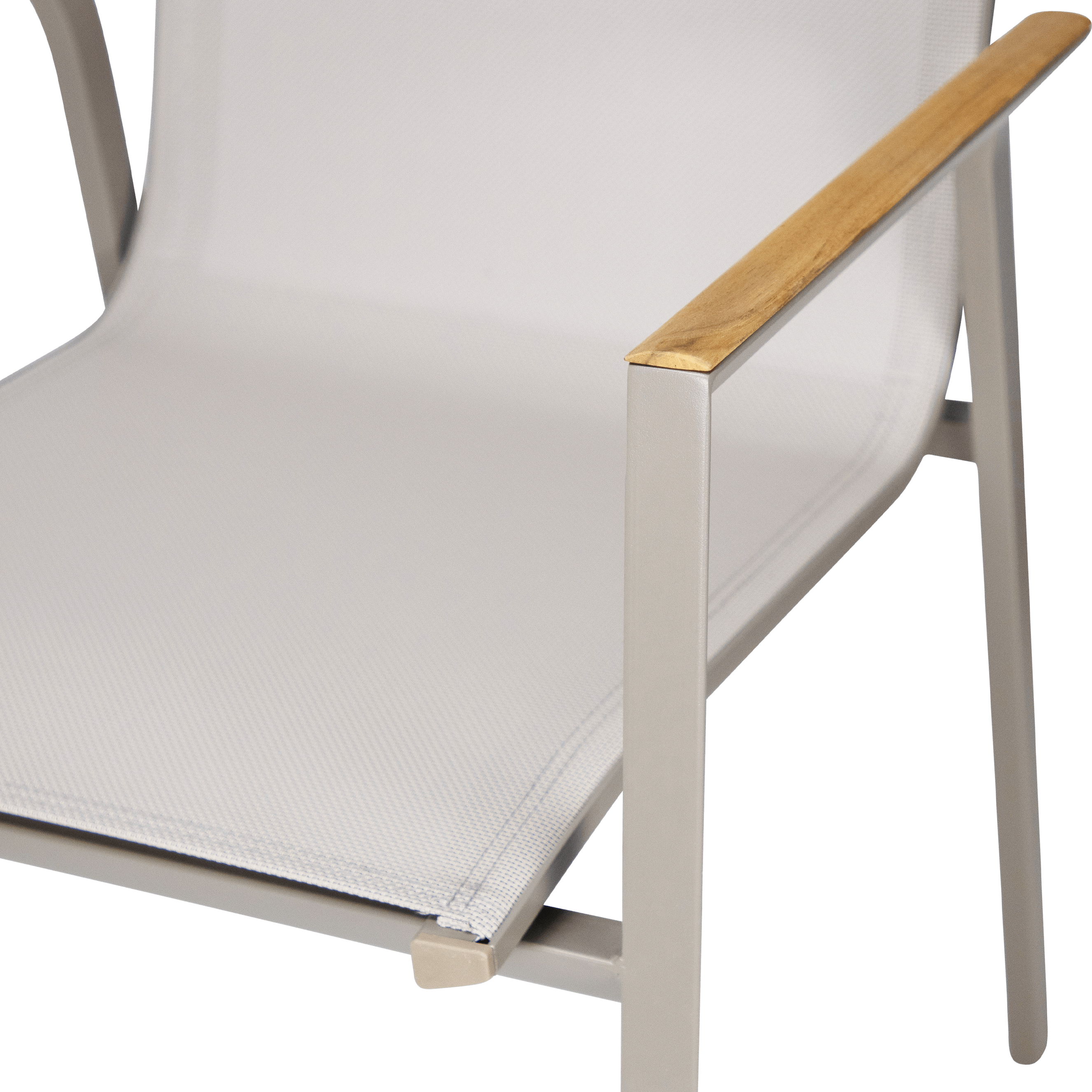 Providence 7pc Dining Set in Taupe Aluminium and Polywood Top