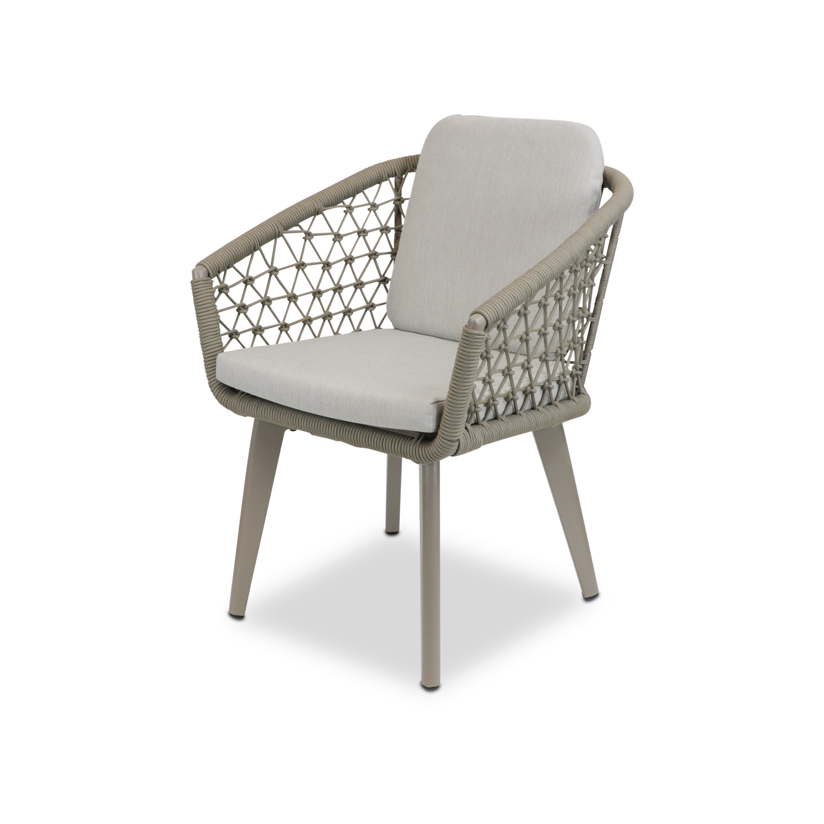 Trieste 7pc Dining Set with Rope Chairs
