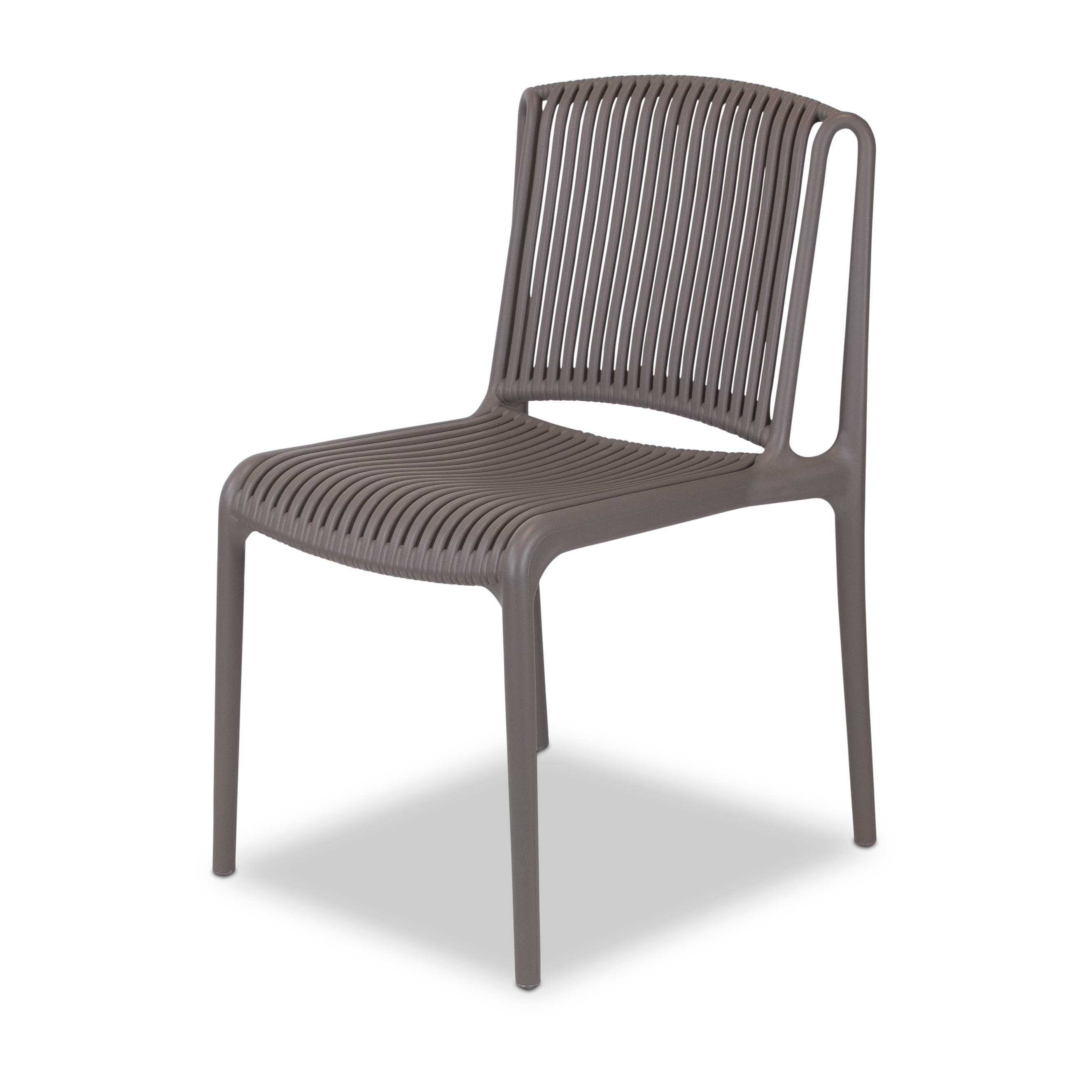 Paros UV Plastic Outdoor Chair (PP) in Taupe