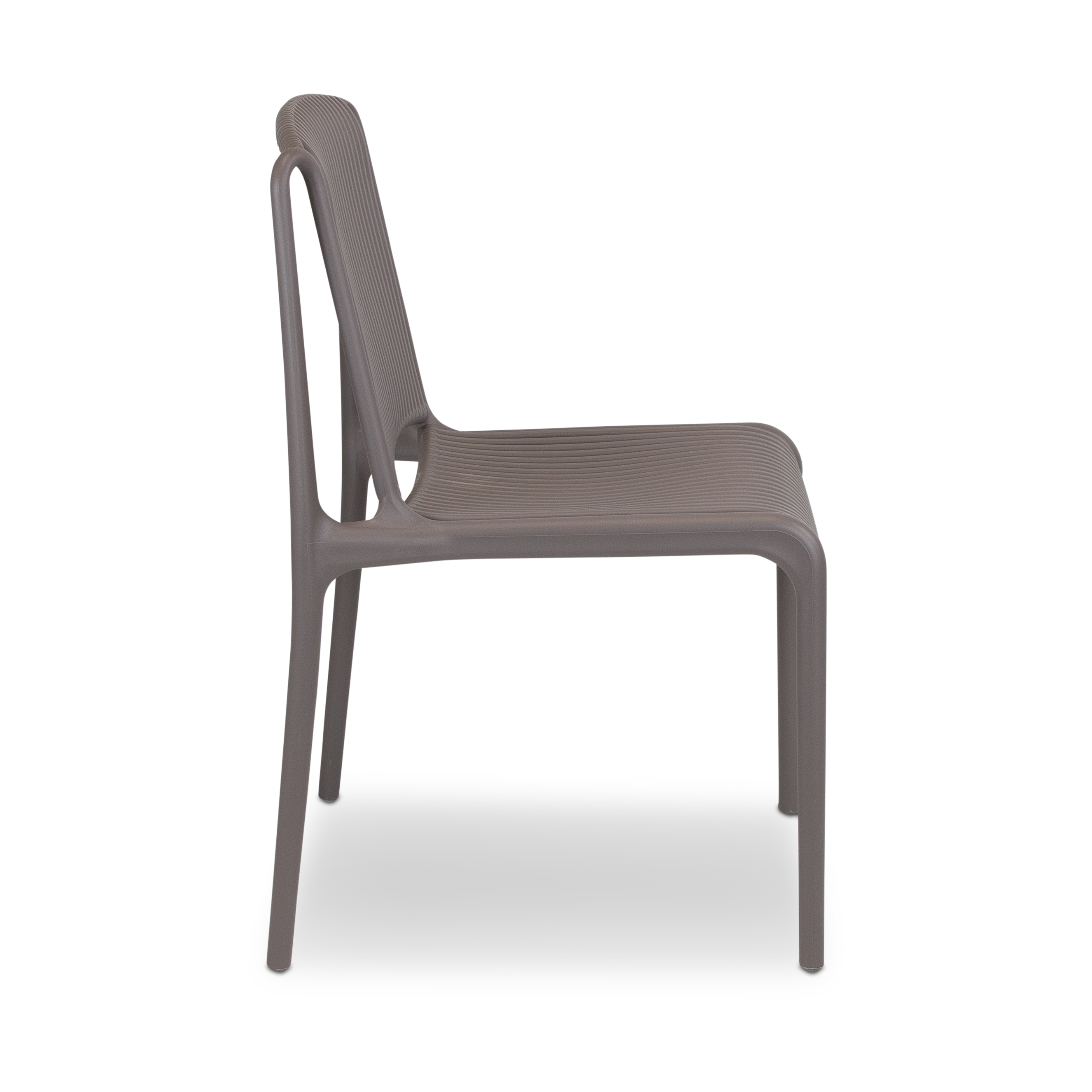 Paros UV Plastic Outdoor Chair (PP) in Taupe