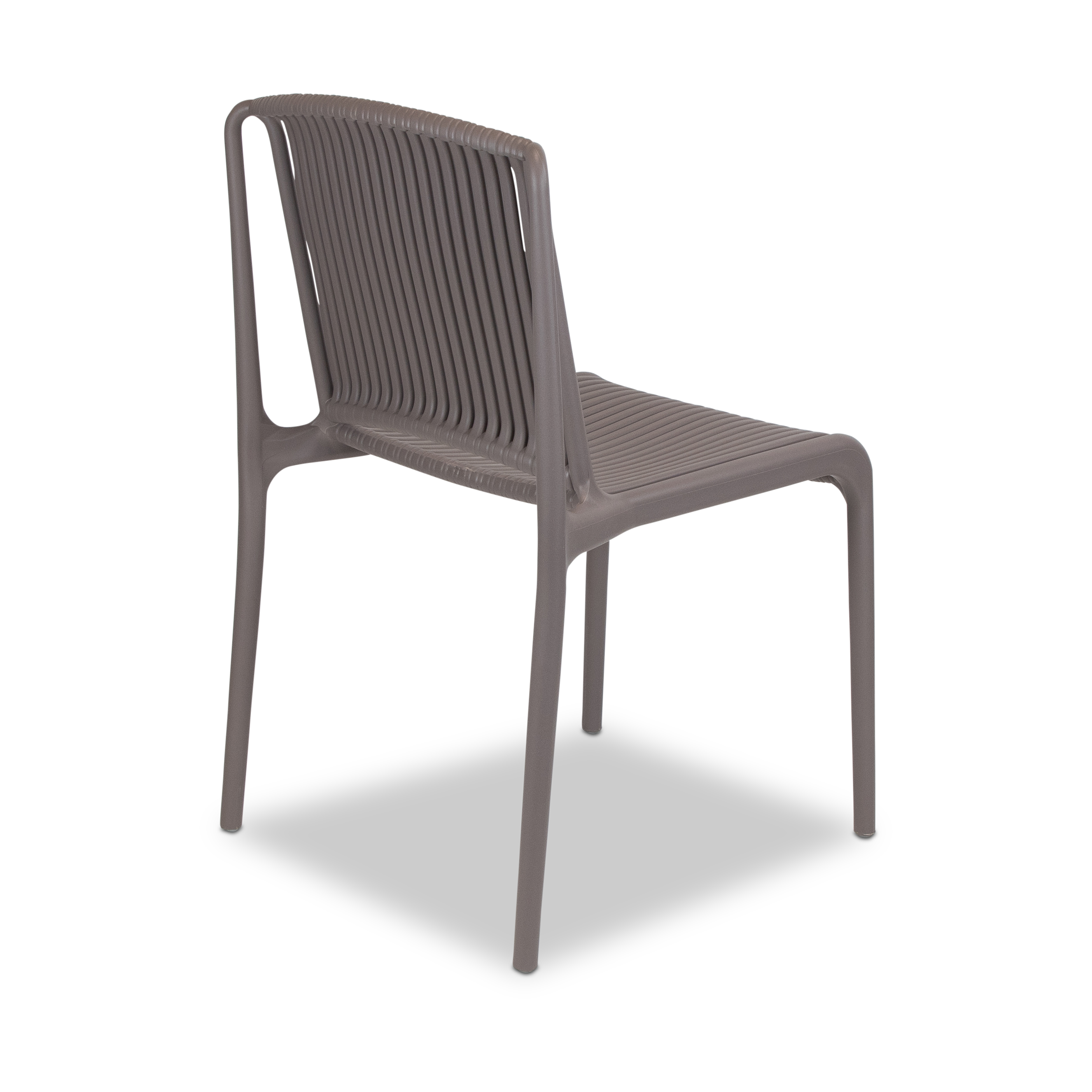 Paros UV Plastic Outdoor Chair (PP) in Taupe