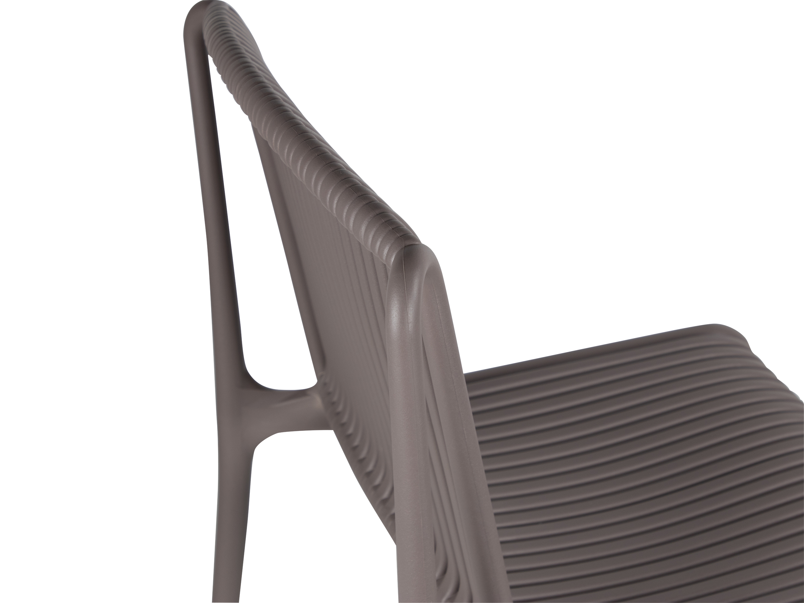 Paros UV Plastic Outdoor Chair (PP) in Taupe