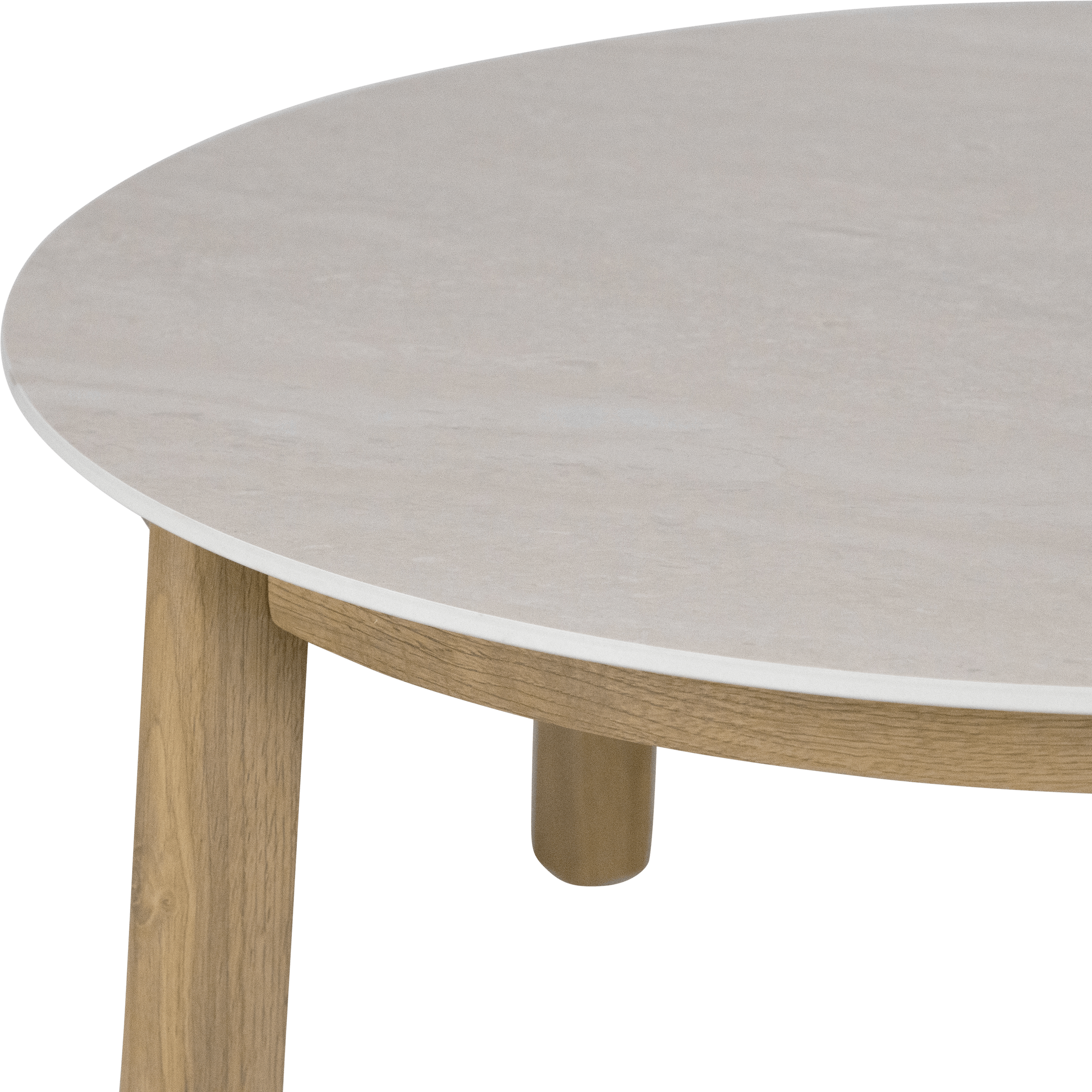 Daintree Coffee Table with Sintered Stone Top and Teak Look Aluminium Frame