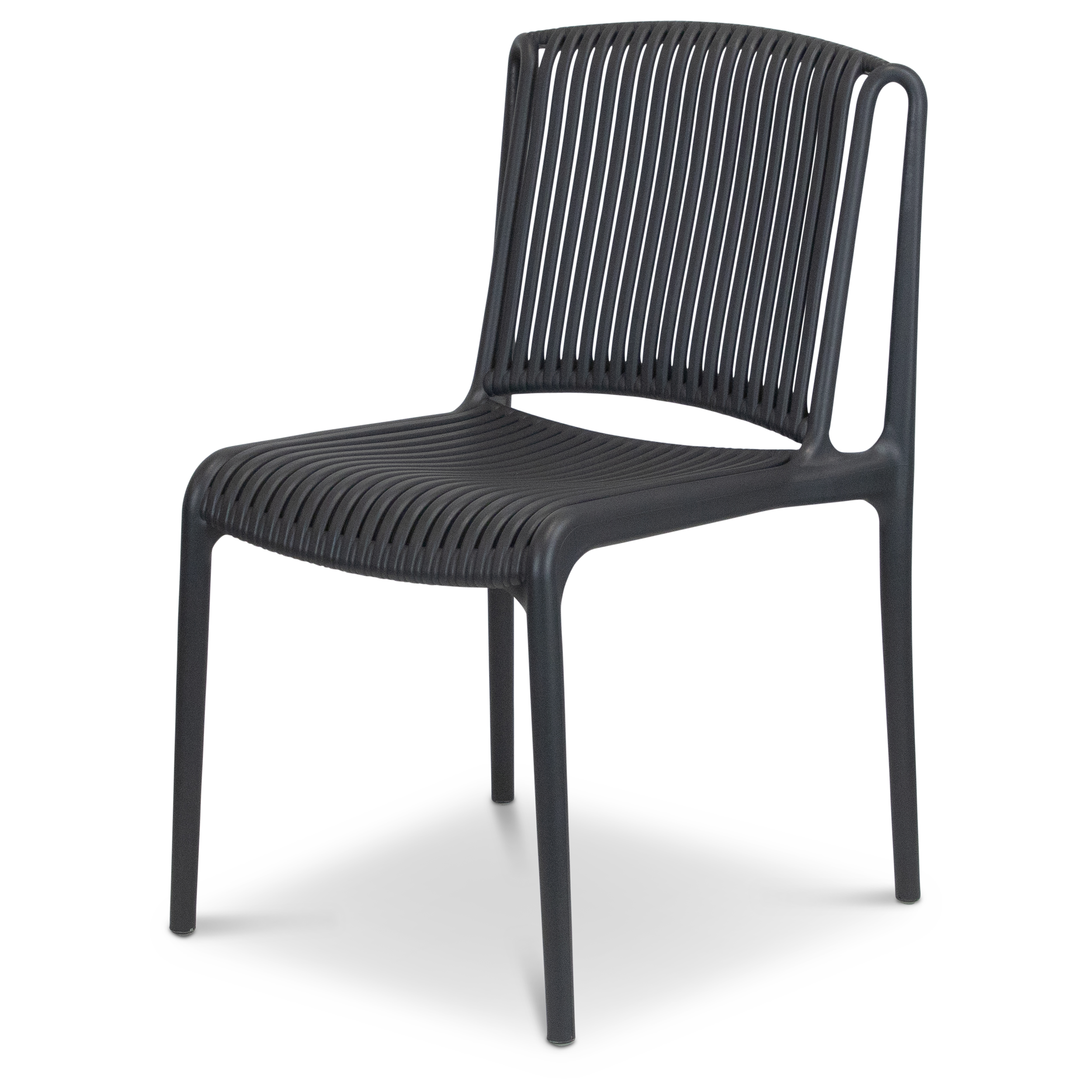 Paros UV Plastic Outdoor Chair (PP) in Gunmetal