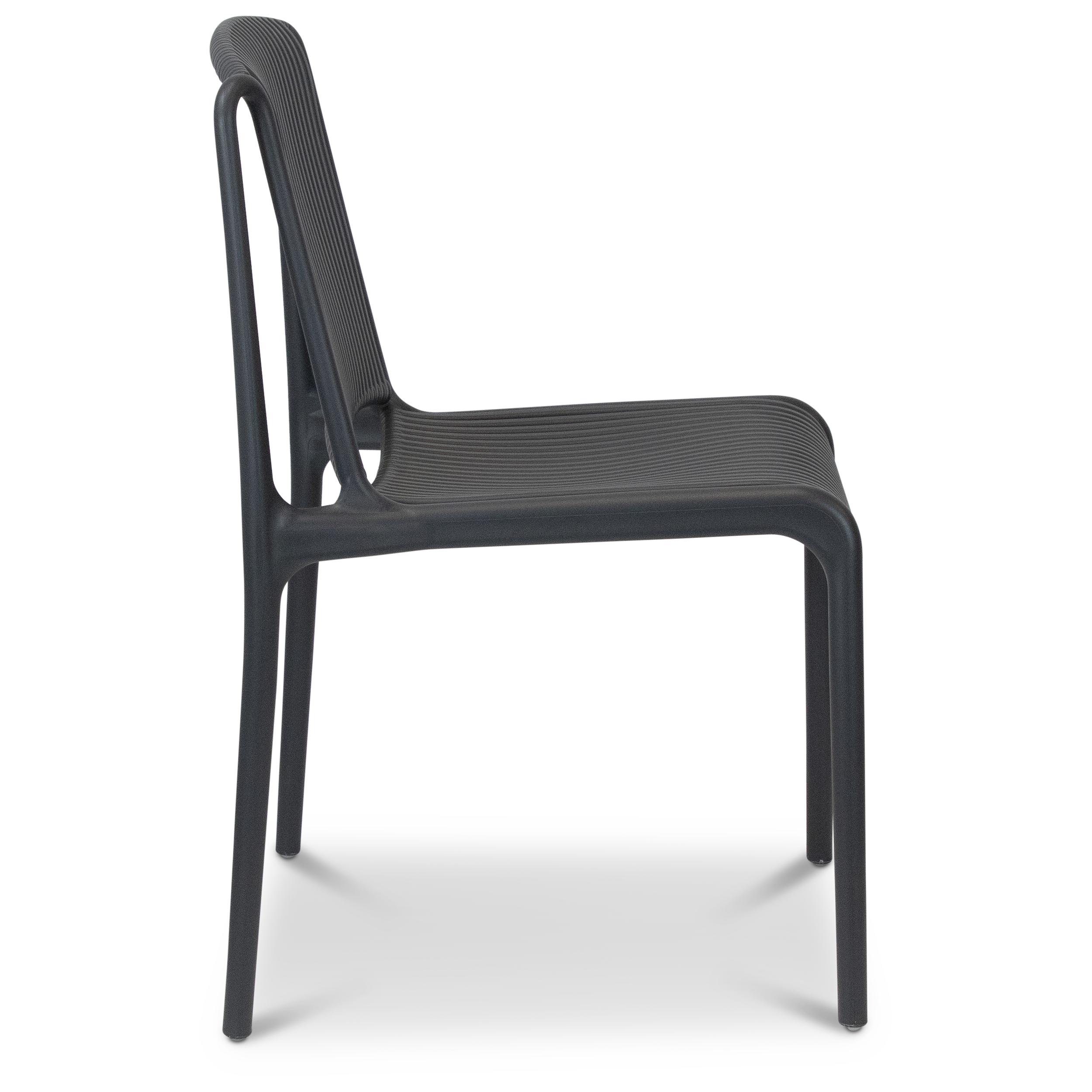 Paros UV Plastic Outdoor Chair (PP) in Gunmetal