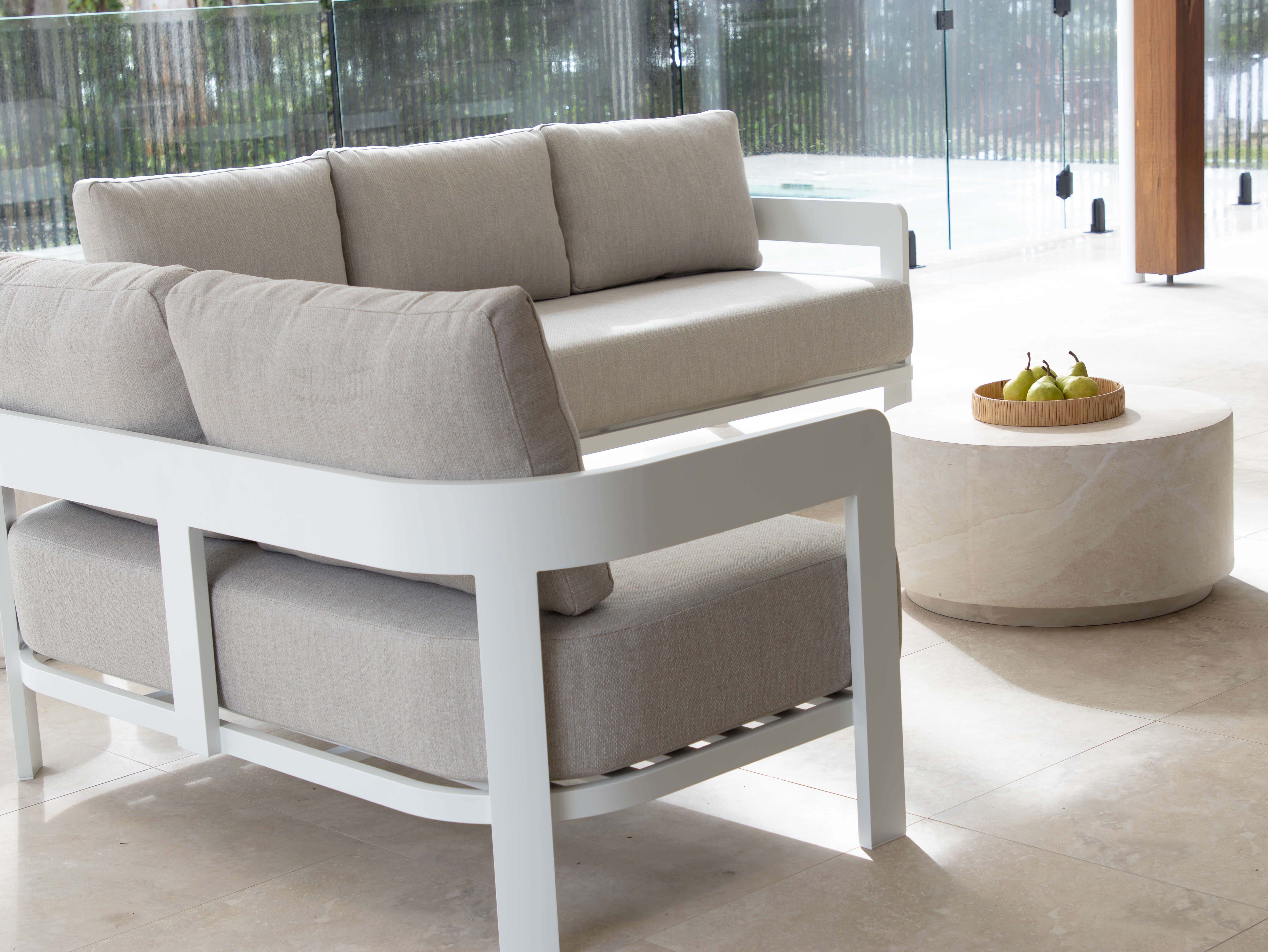 Elements 3 Seater, 2 Seater, Armchair with MGO Firenze Coffee and Side Table