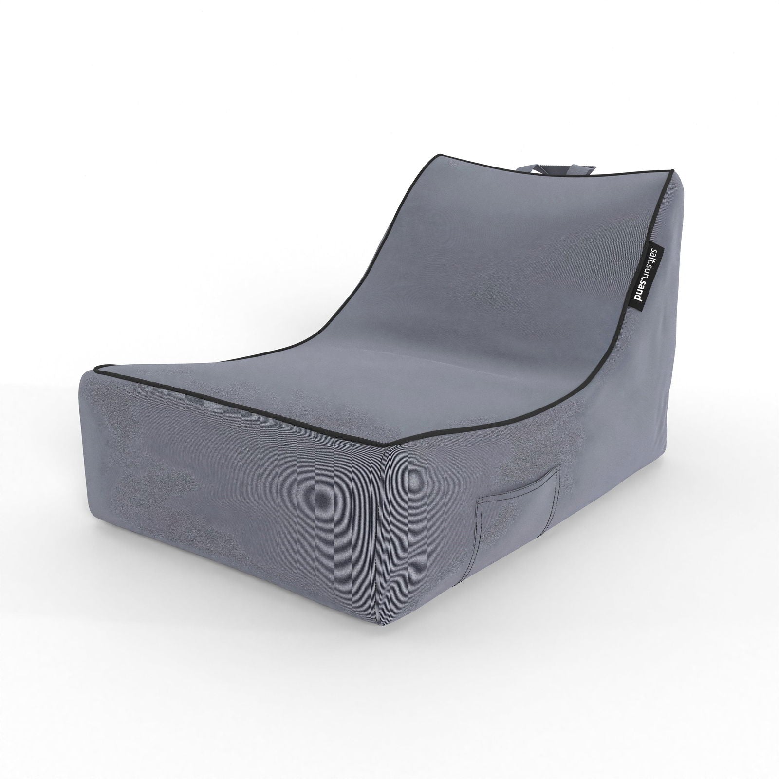Kirra Indoor/Outdoor Bean Bag in Black Check - The Furniture Shack