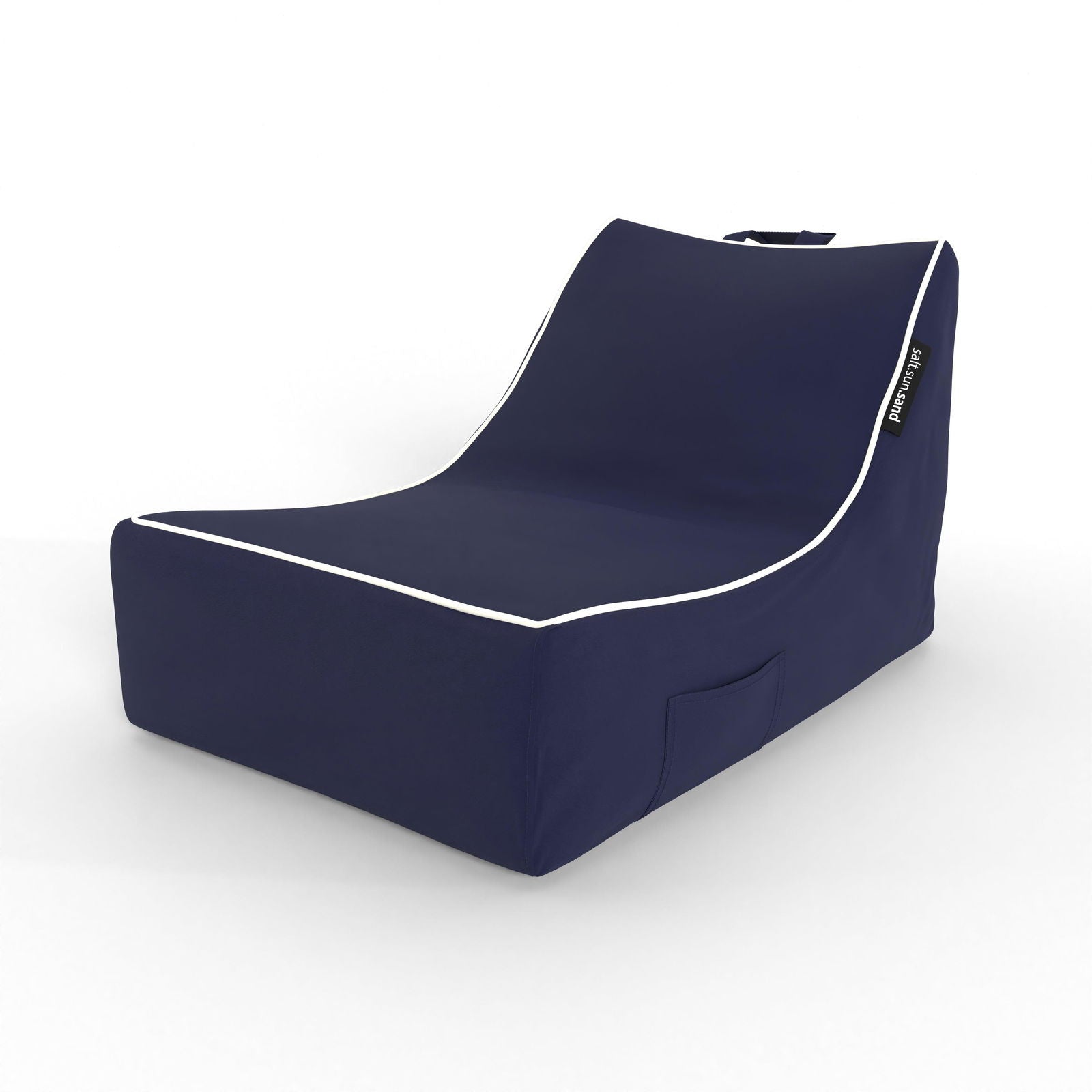 Kirra Indoor/Outdoor Bean Bag in Navy - The Furniture Shack