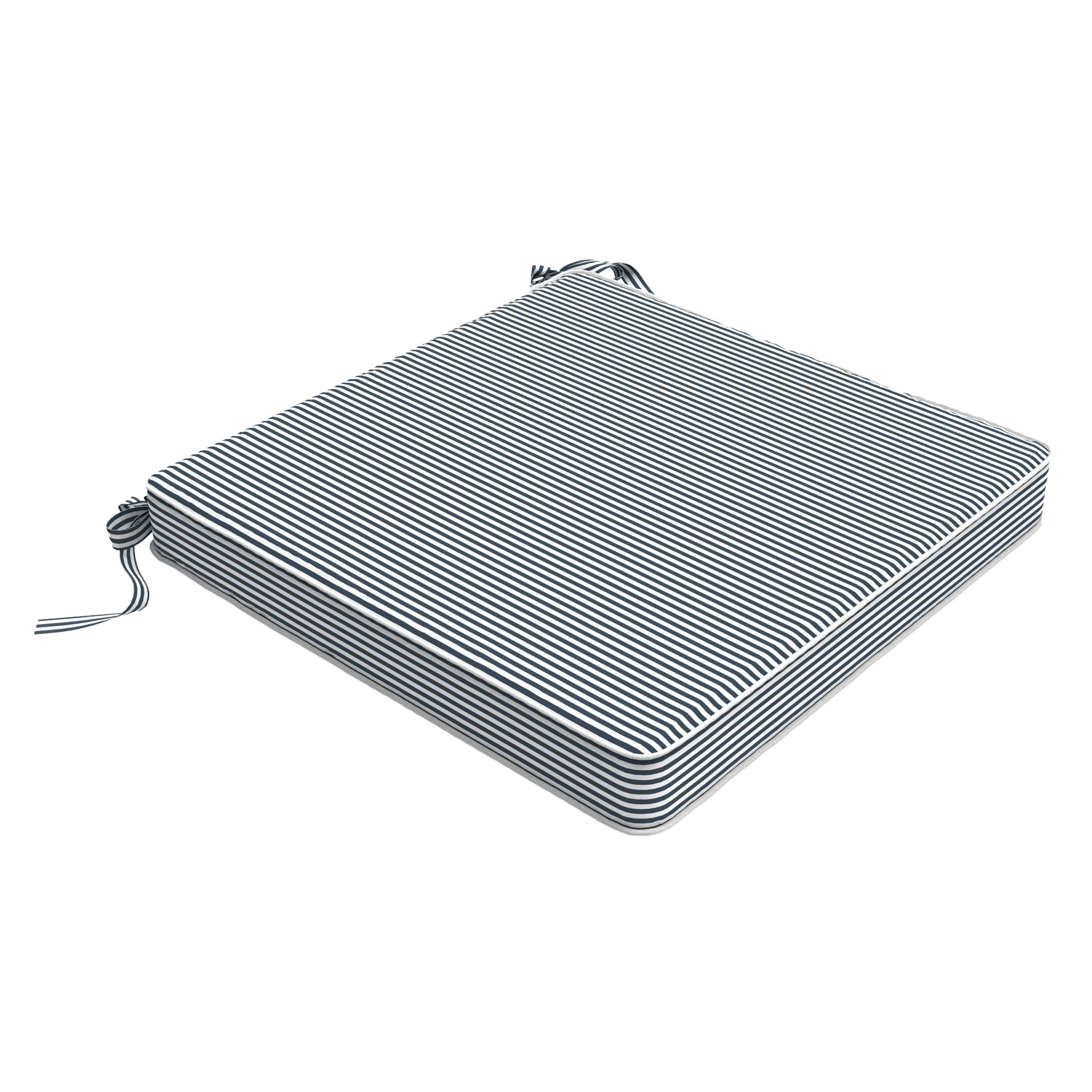 Tahiti Marine Stripe Square Outdoor Chair Pad - 43x43x4cm