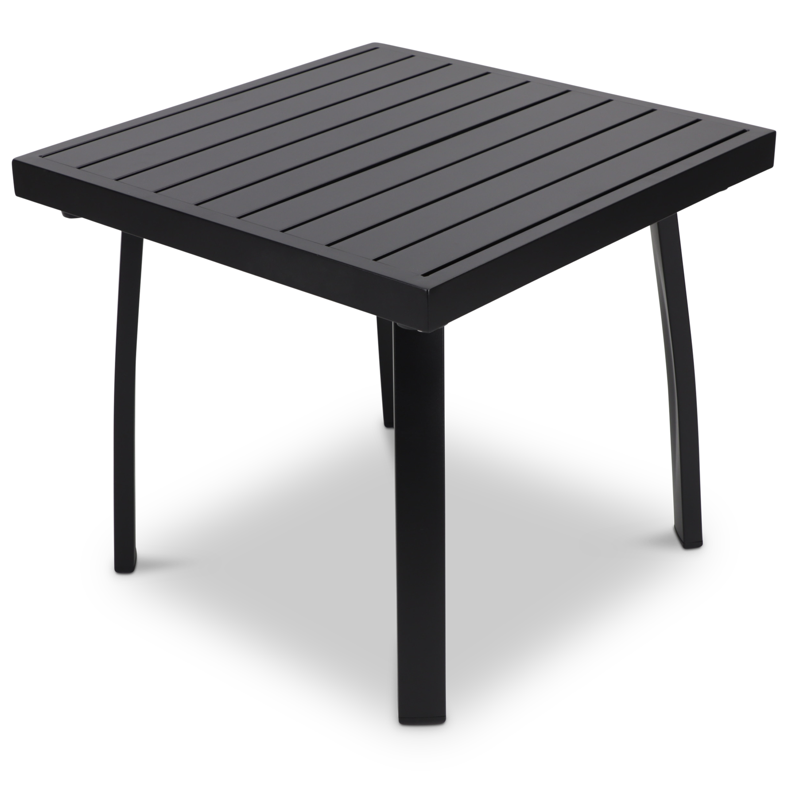 Morocco Side Table in Gunmetal Aluminium Frame - The Furniture Shack