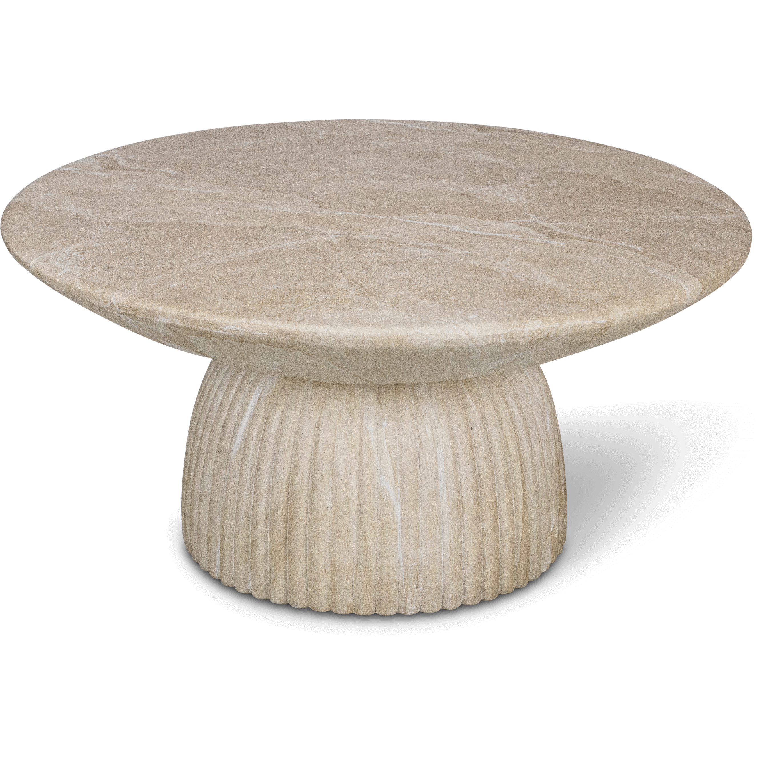 Roma Coffee Table in MGO Travertine Finish