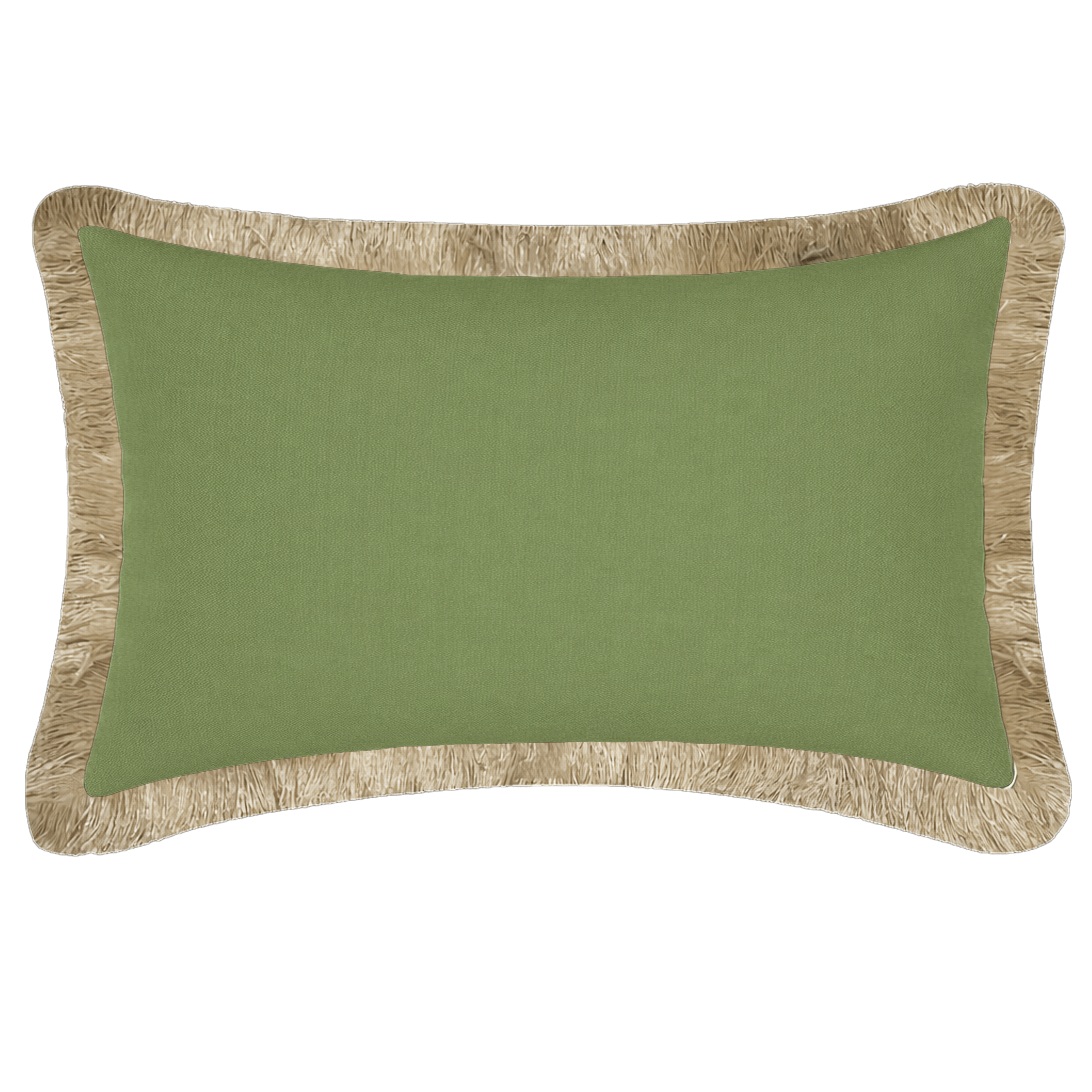 Tahiti Sage - 30x50cm Fringed Outdoor Cushion